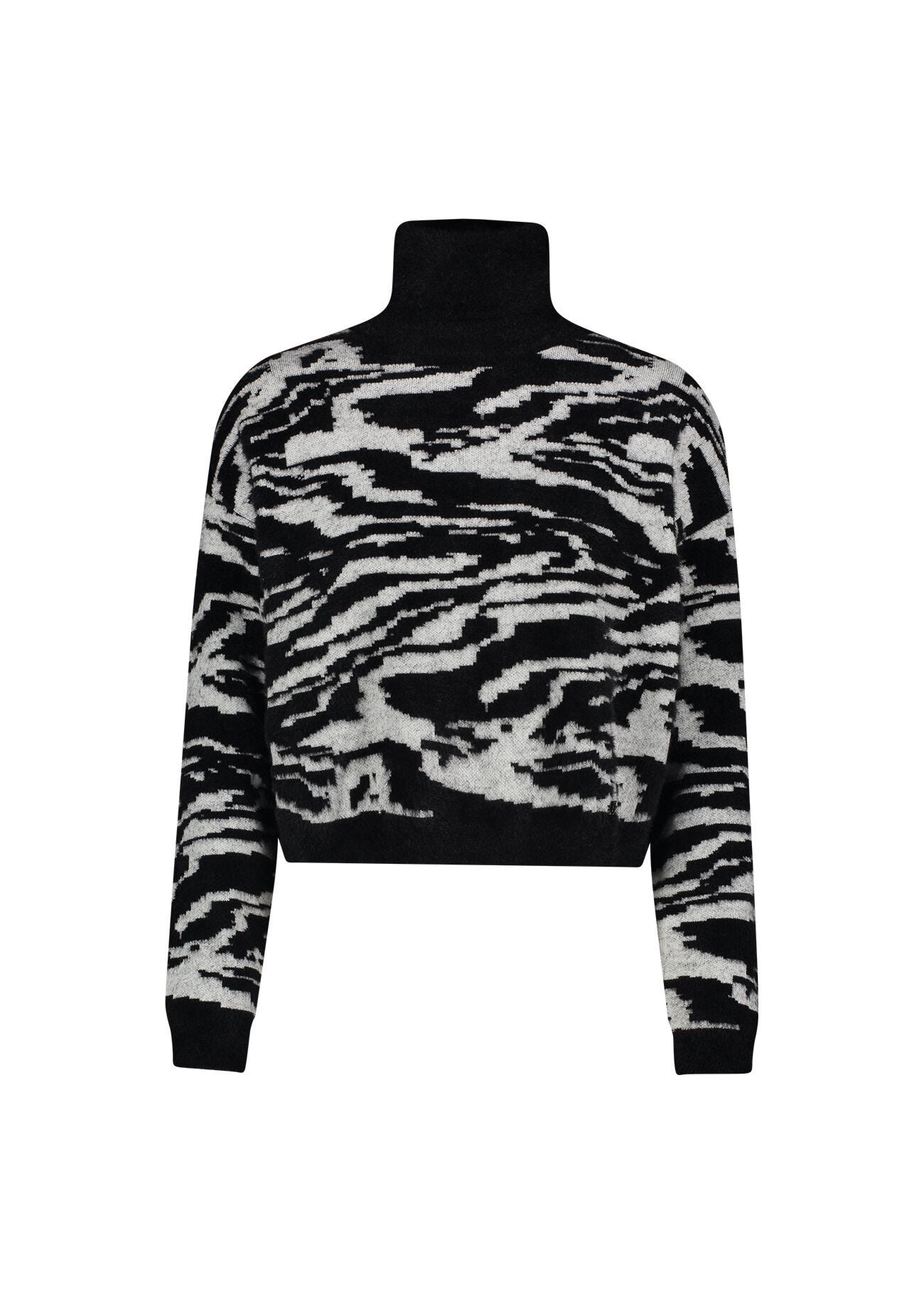 Maglia jacquard animalier