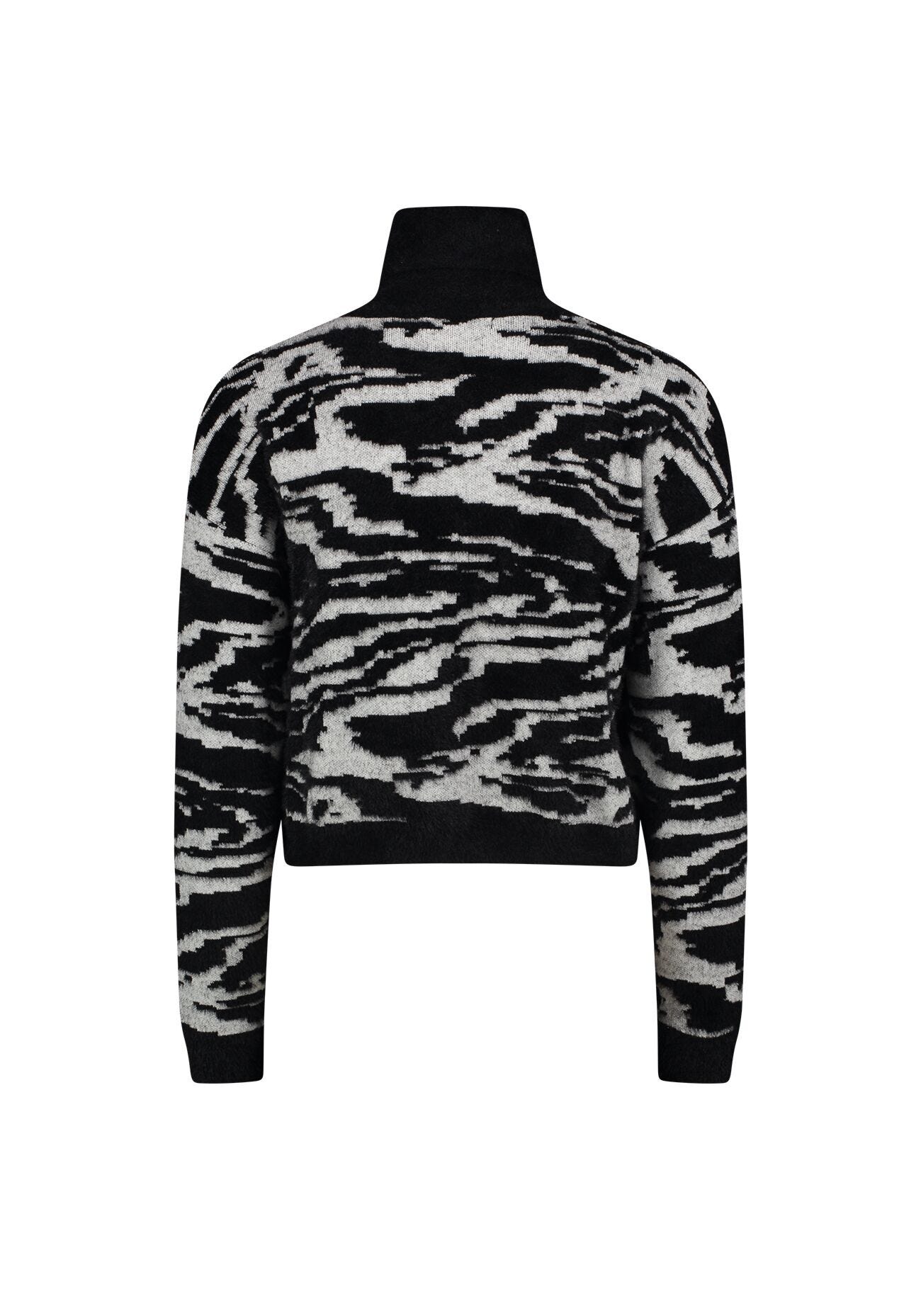Maglia jacquard animalier