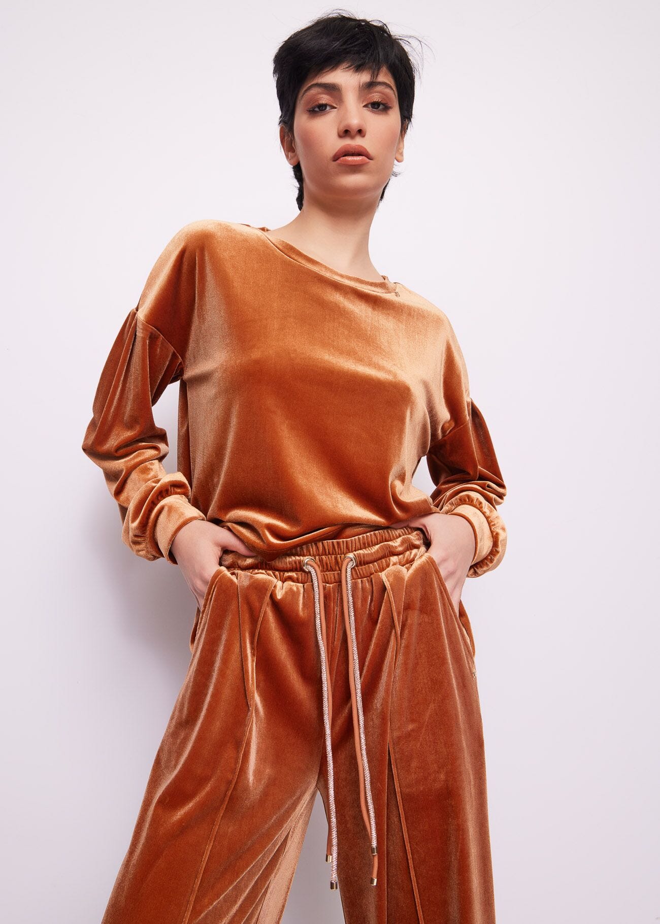 Brown chenille sweatshirt