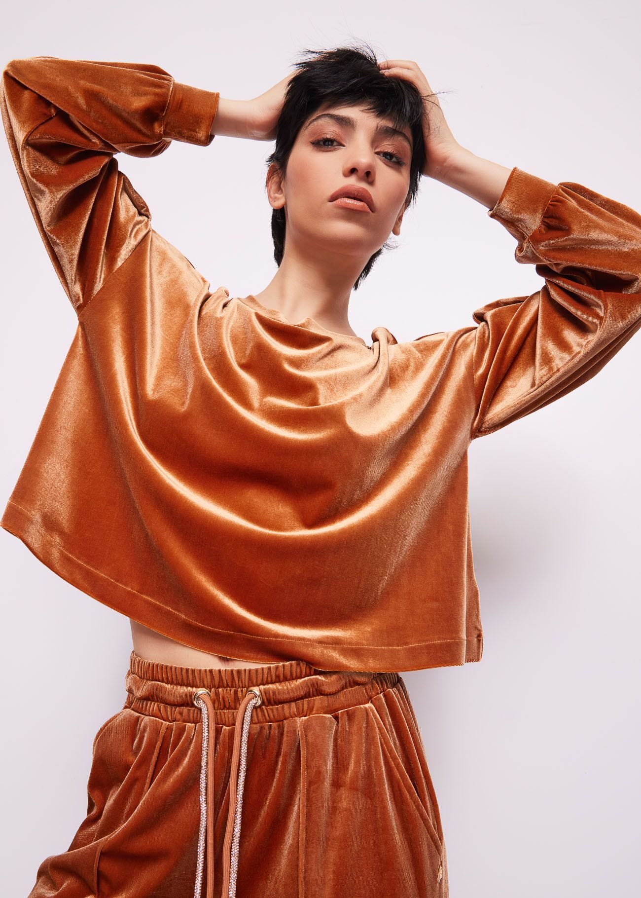 Brown chenille sweatshirt