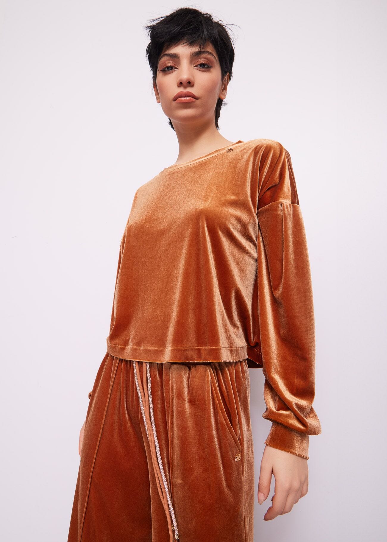 Brown chenille sweatshirt