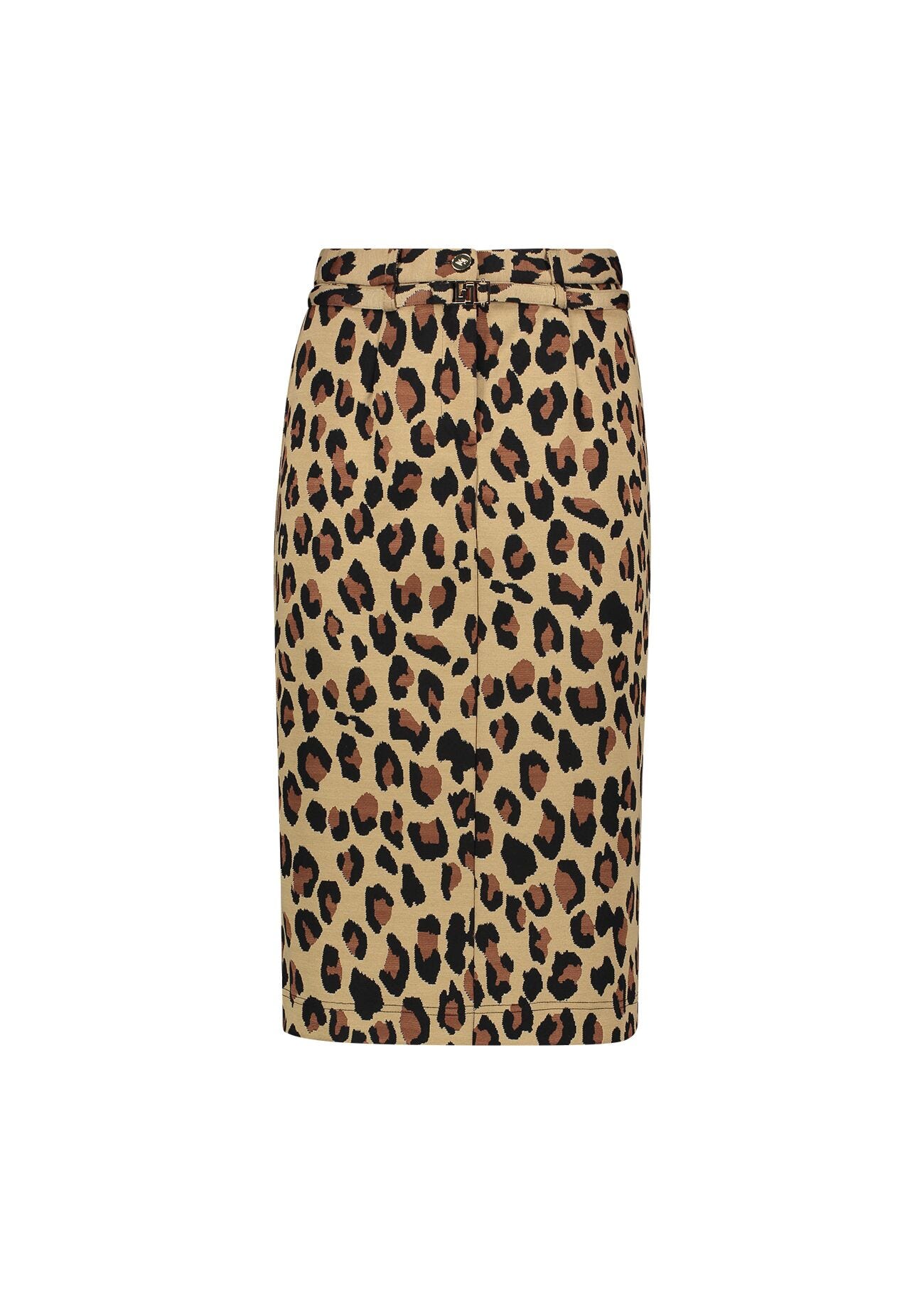Jupe jacquard motif animalier