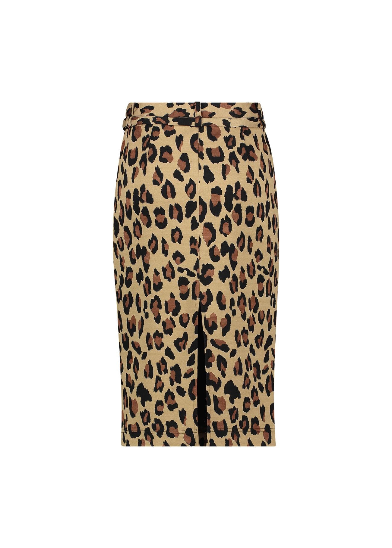 Jupe jacquard motif animalier