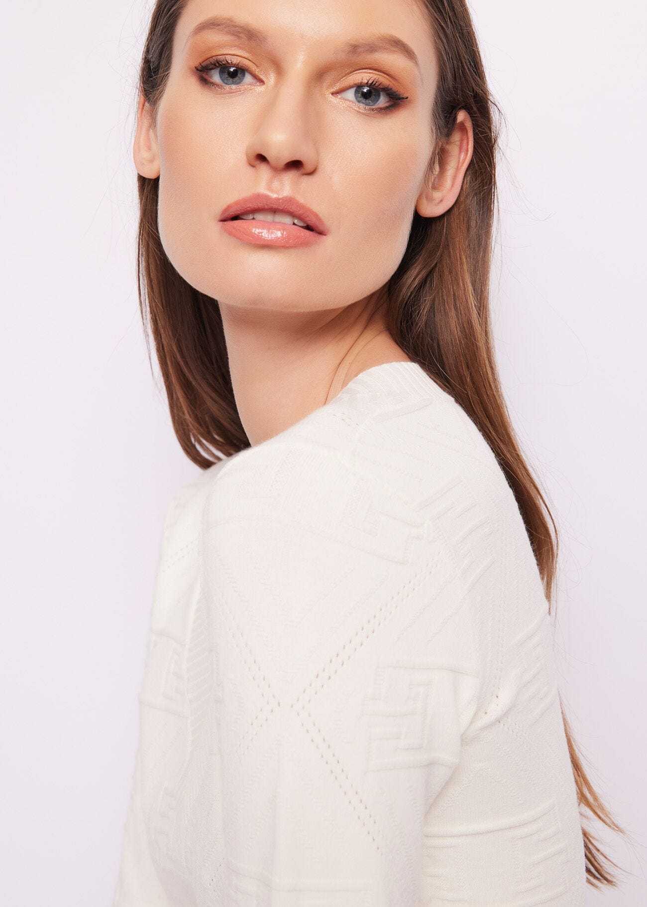 Mini abito in maglia jacquard