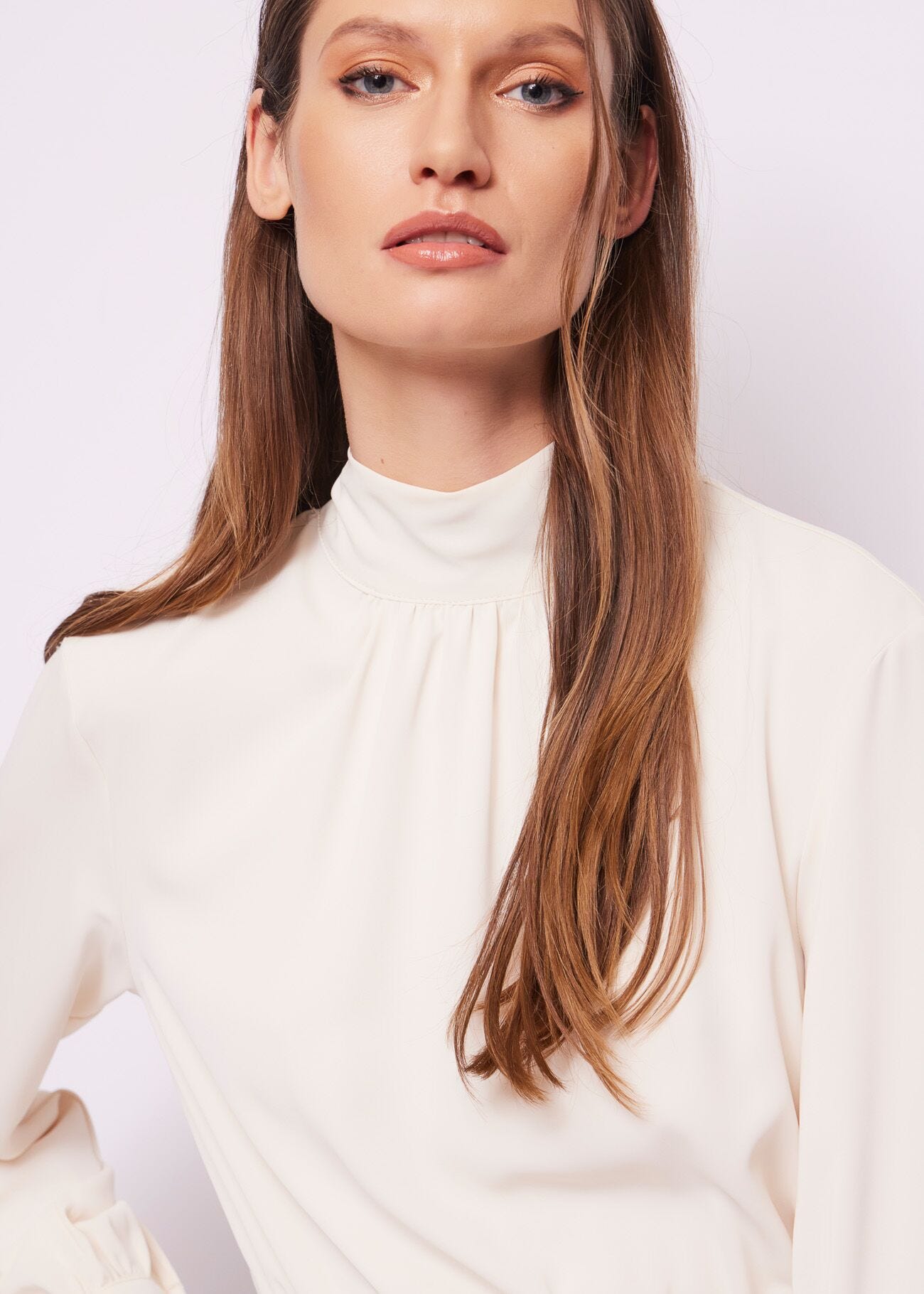 Mini abito bianco in georgette