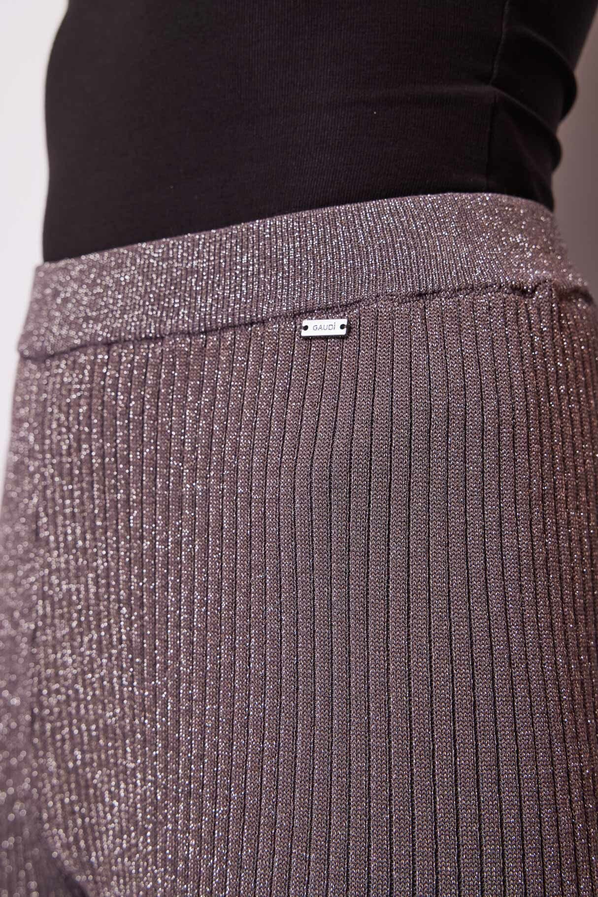 Lurex knit trousers