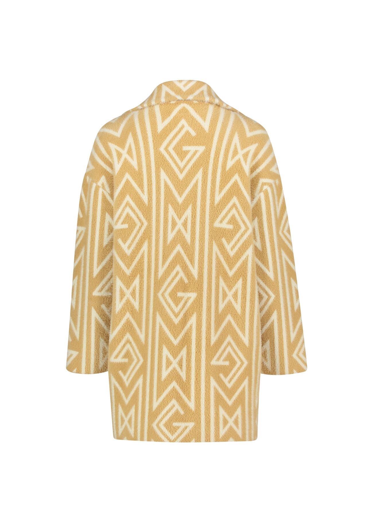Cappotto doppiopetto jacquard
