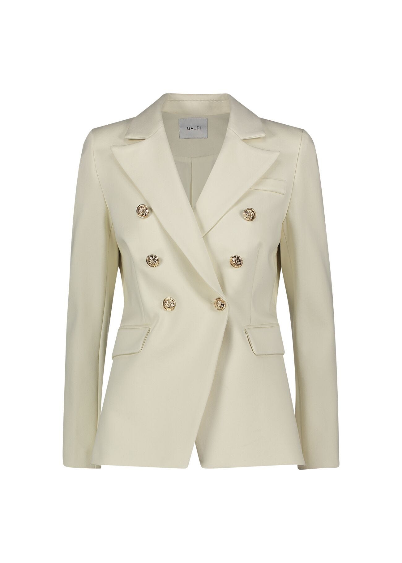 White doublebreasted blazer