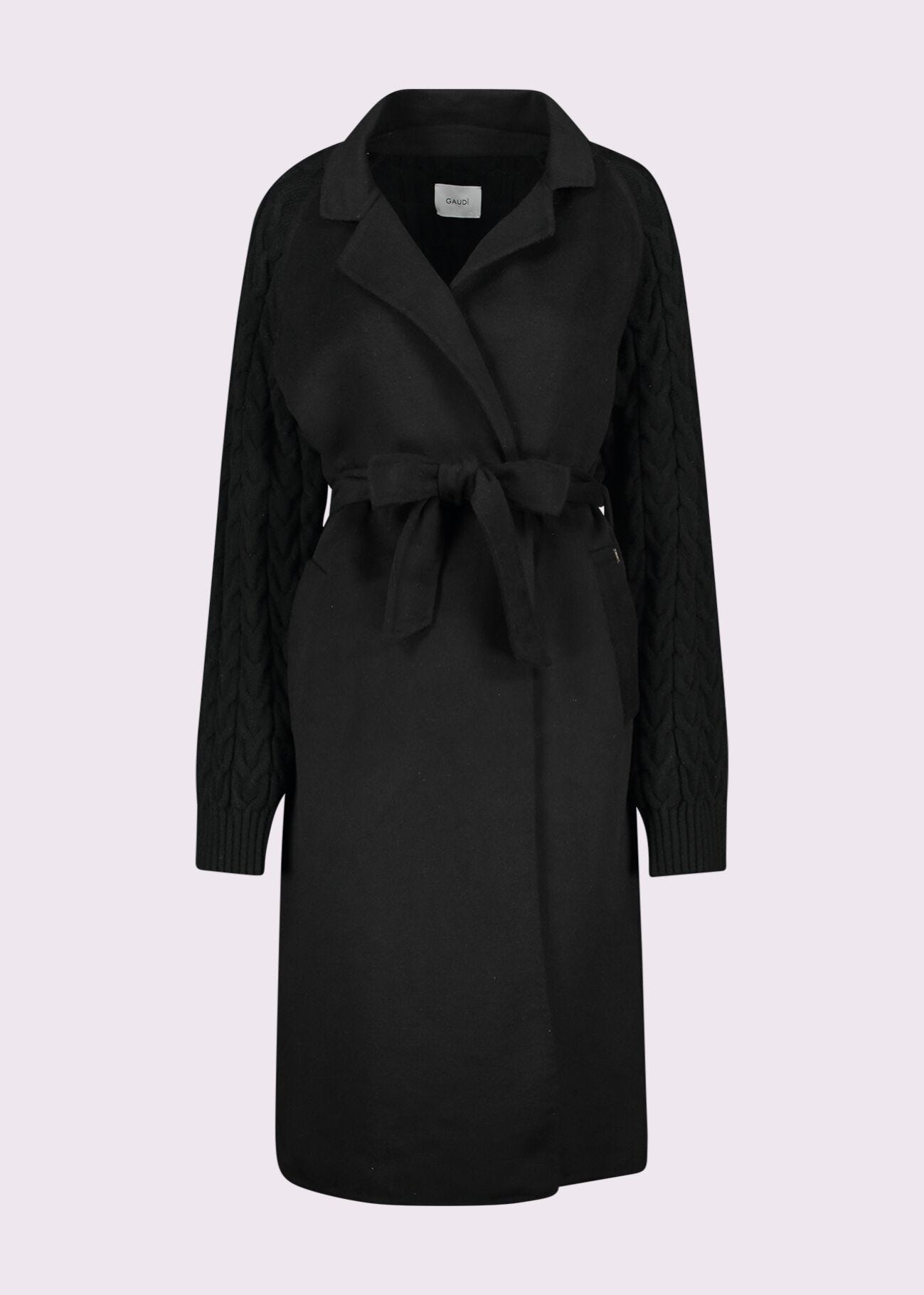 Black woolblend coat