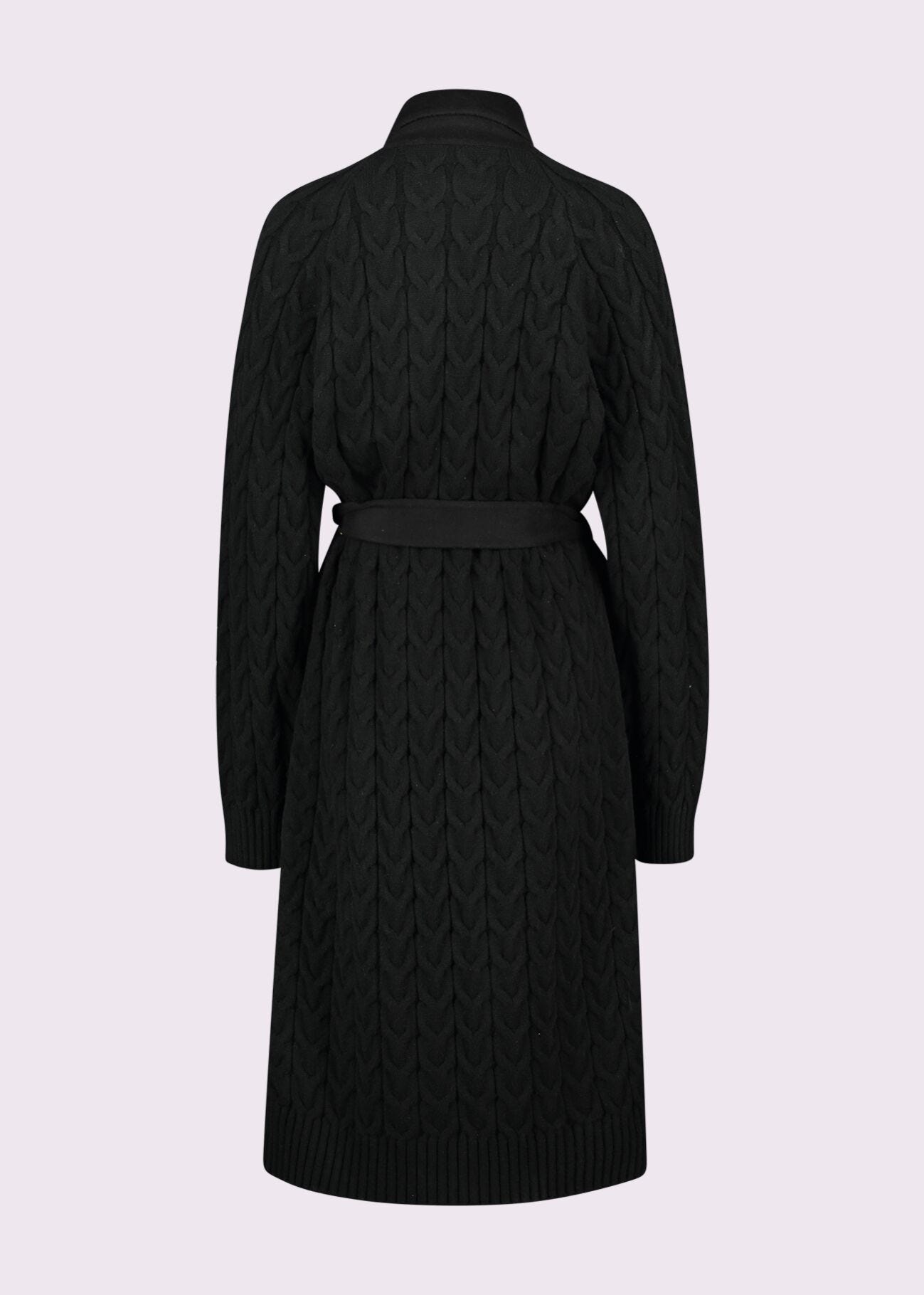 Black woolblend coat