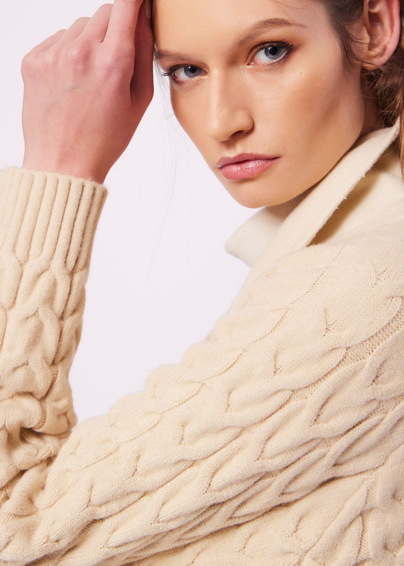 Beige woolblend coat
