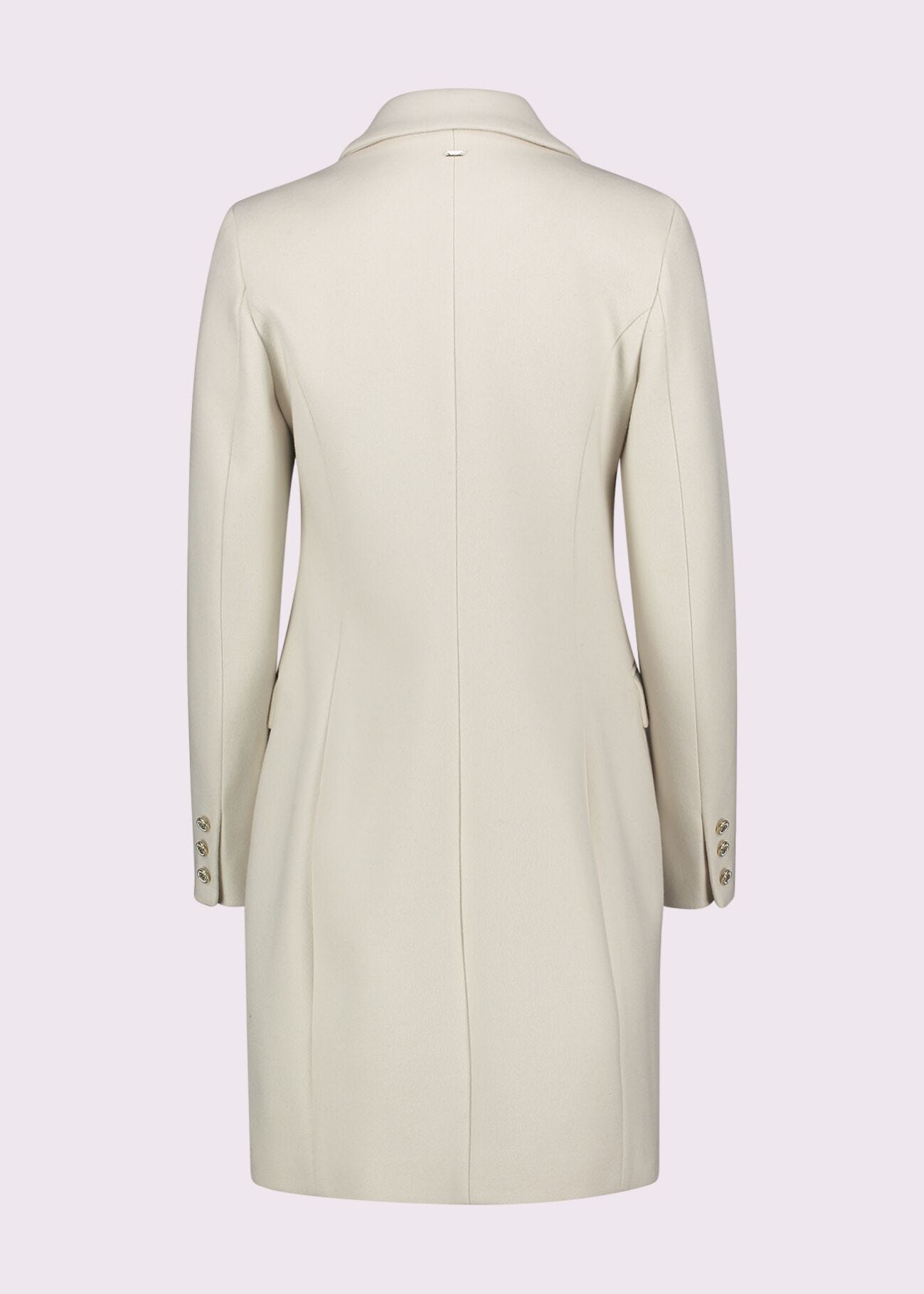 White woolblend coat