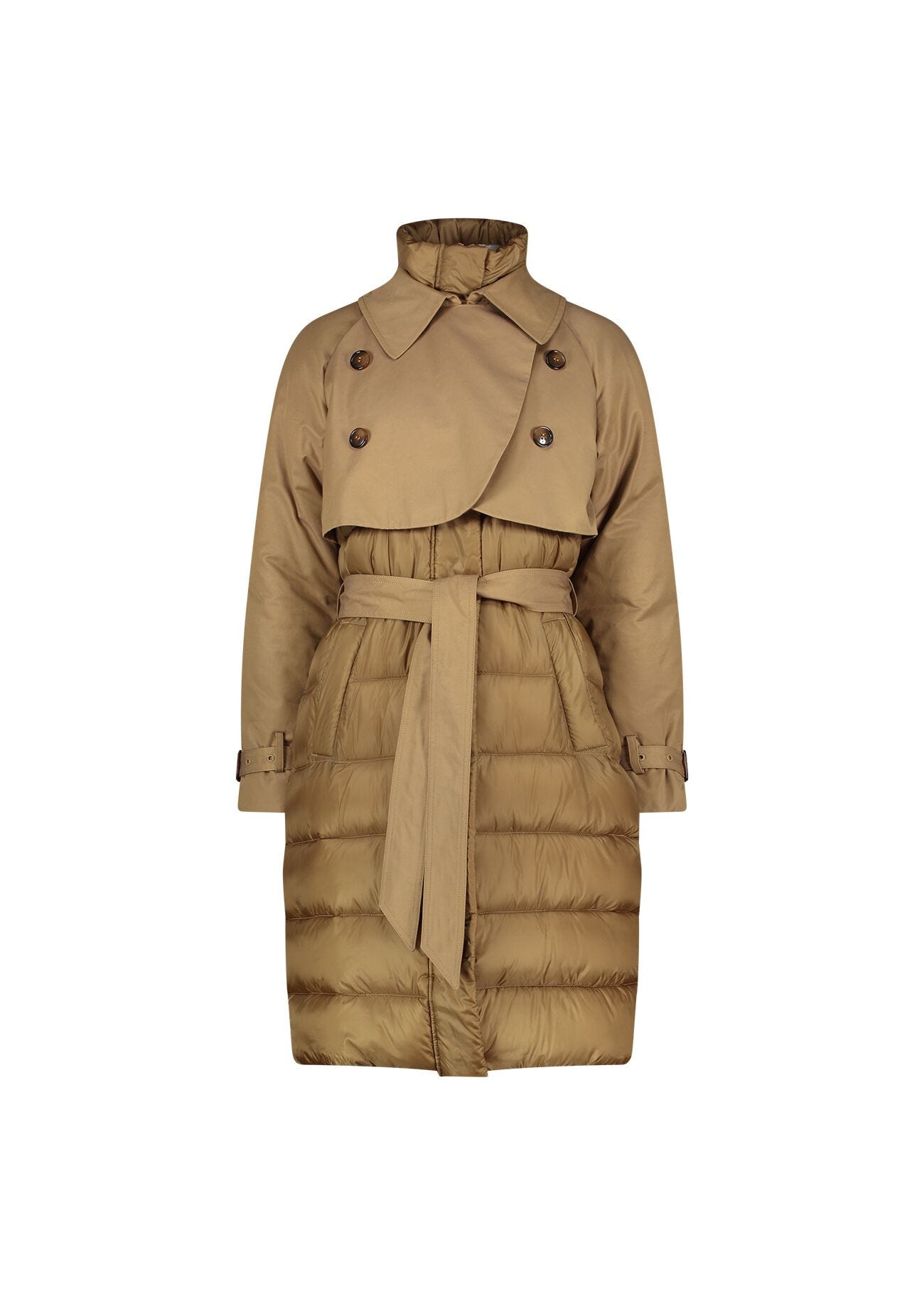 Quilted nylon down jacket