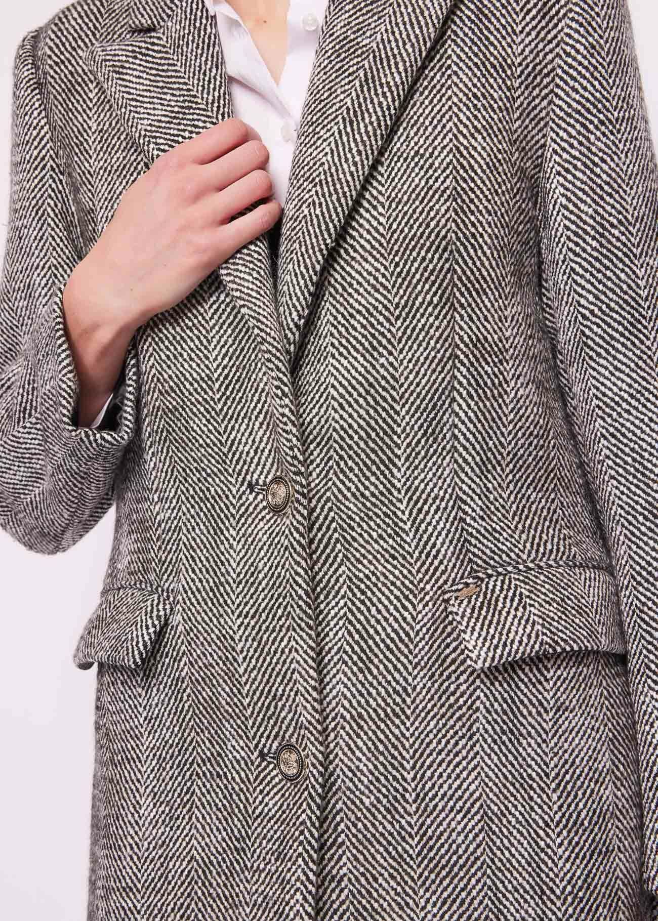 Wool blend coat