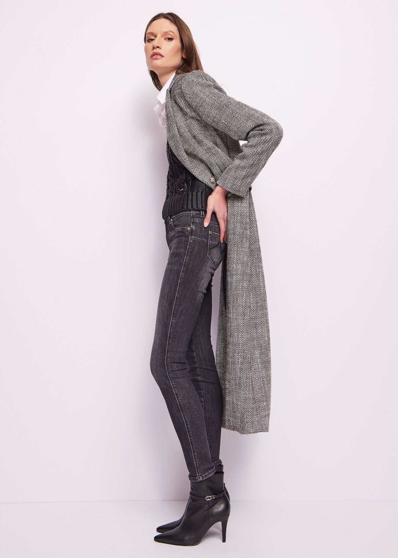 Wool blend coat