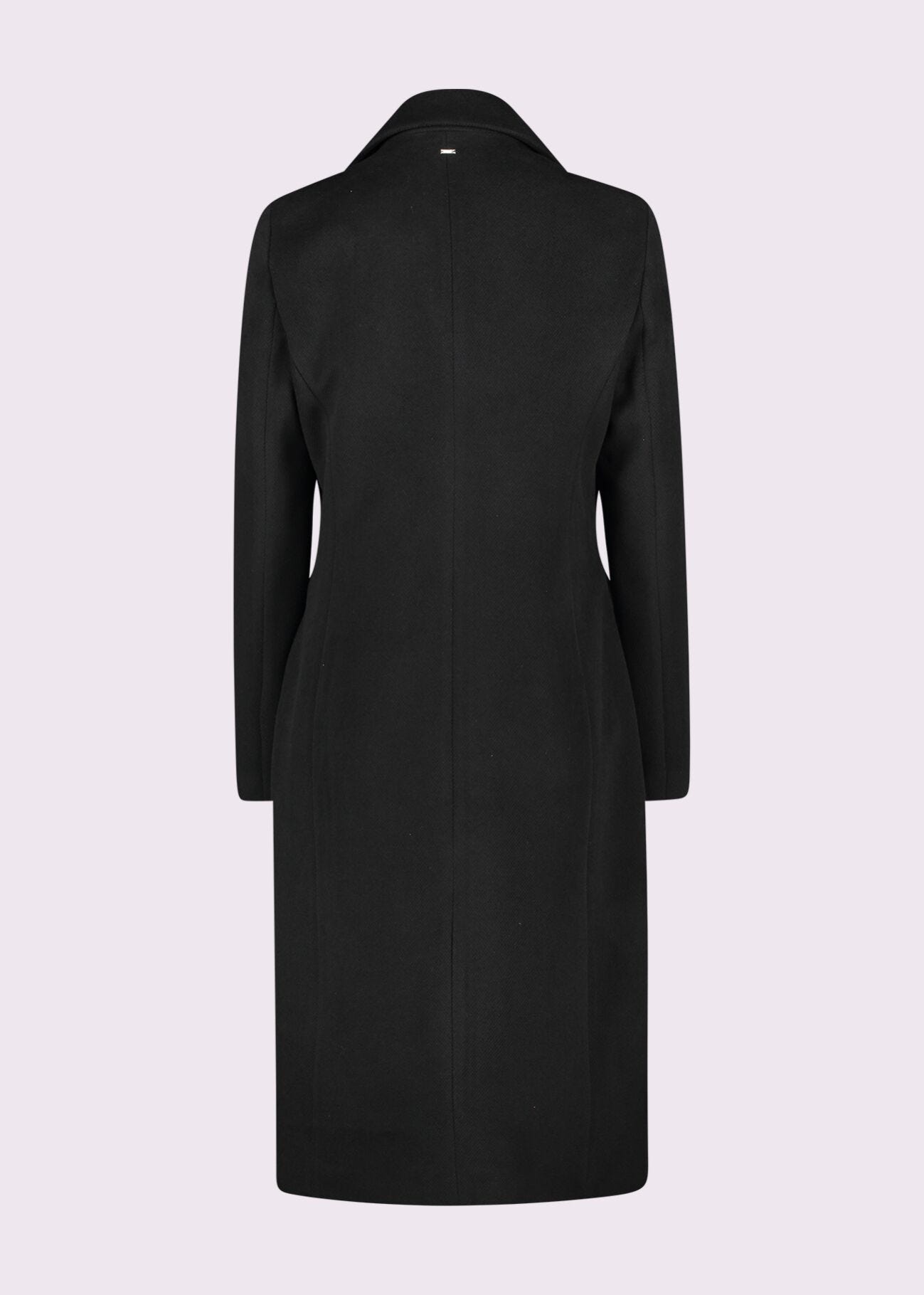 Black doublebreasted coat