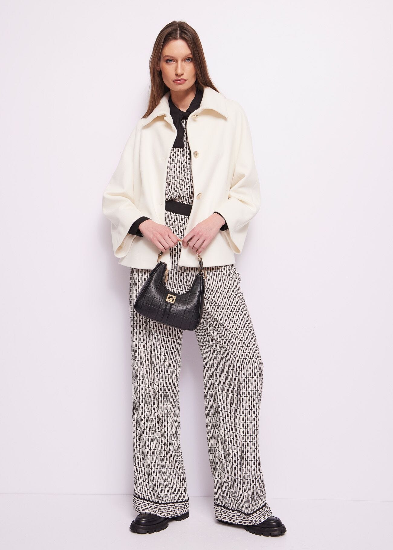 Manteau court blanc