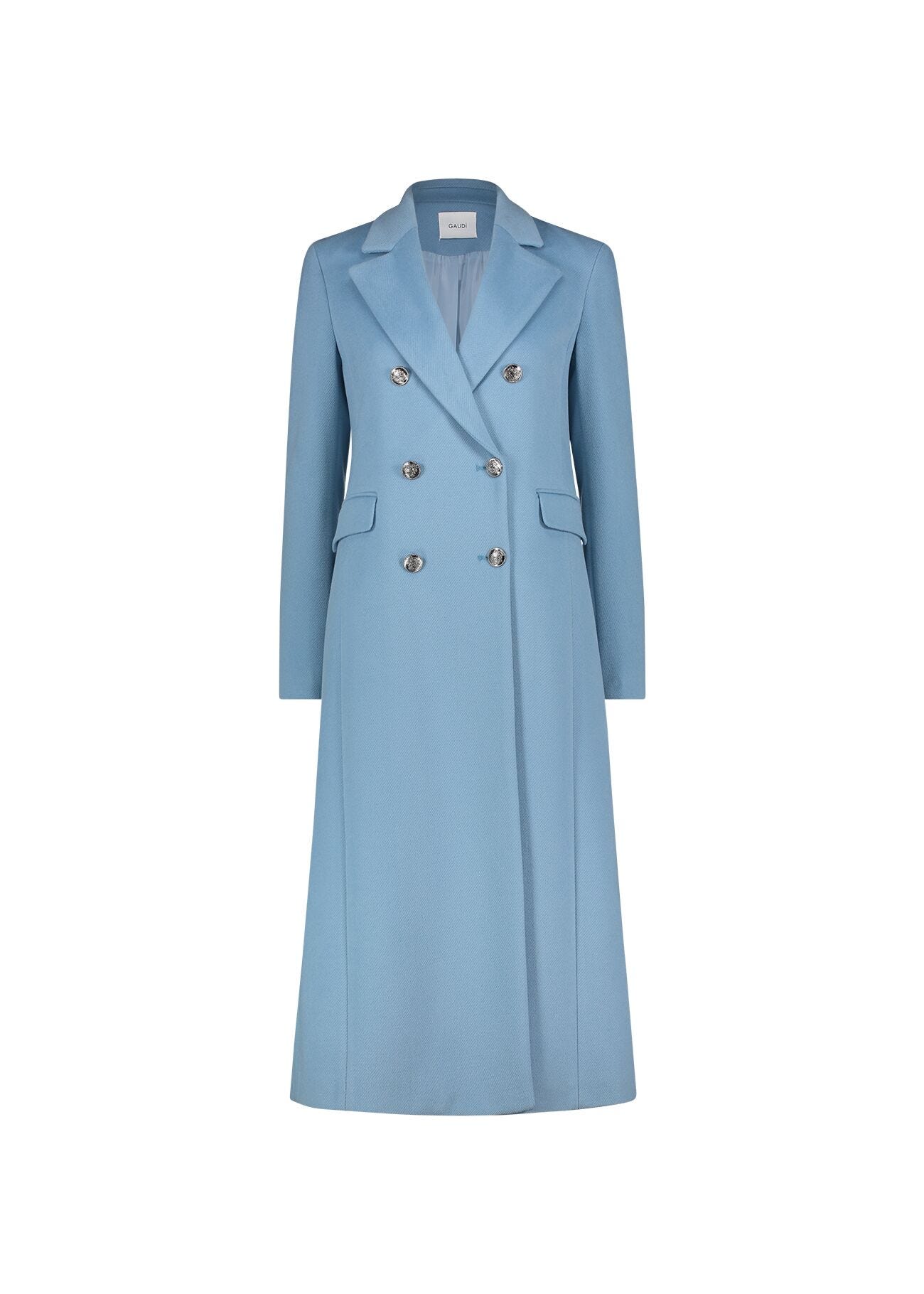 Blue doublebreasted coat