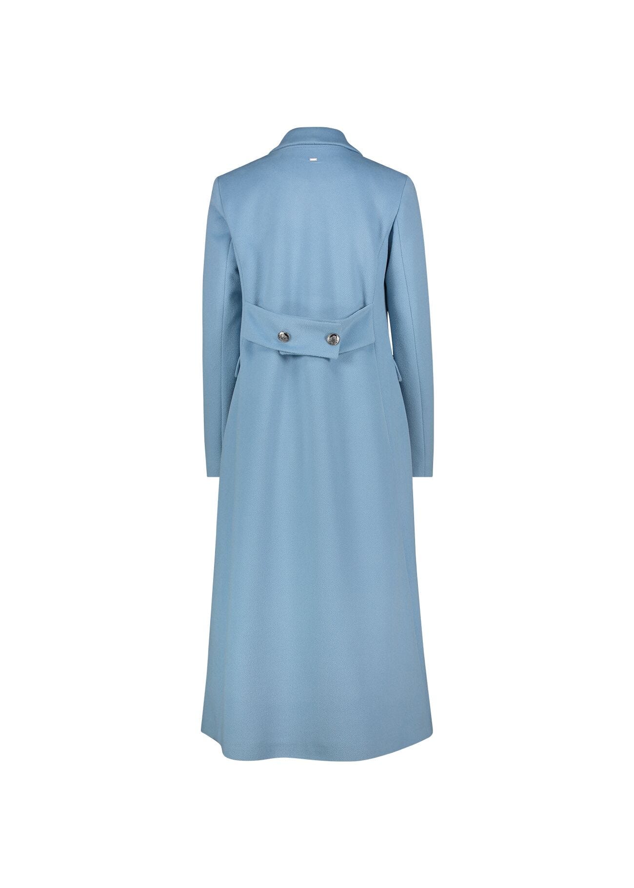 Blue doublebreasted coat