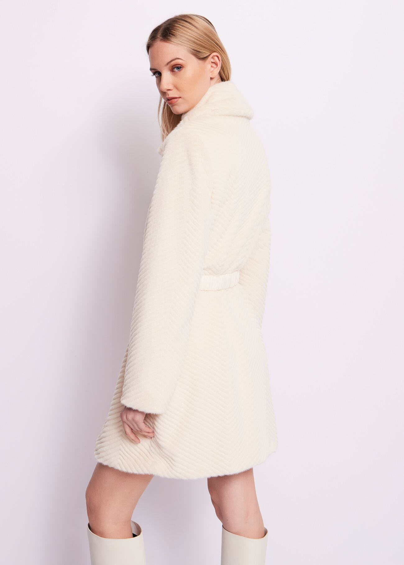 Faux fur coat