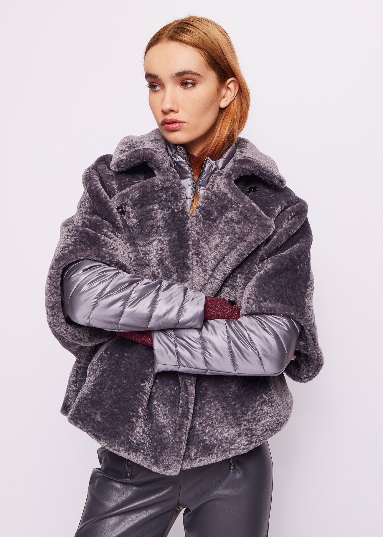Faux fur jacket