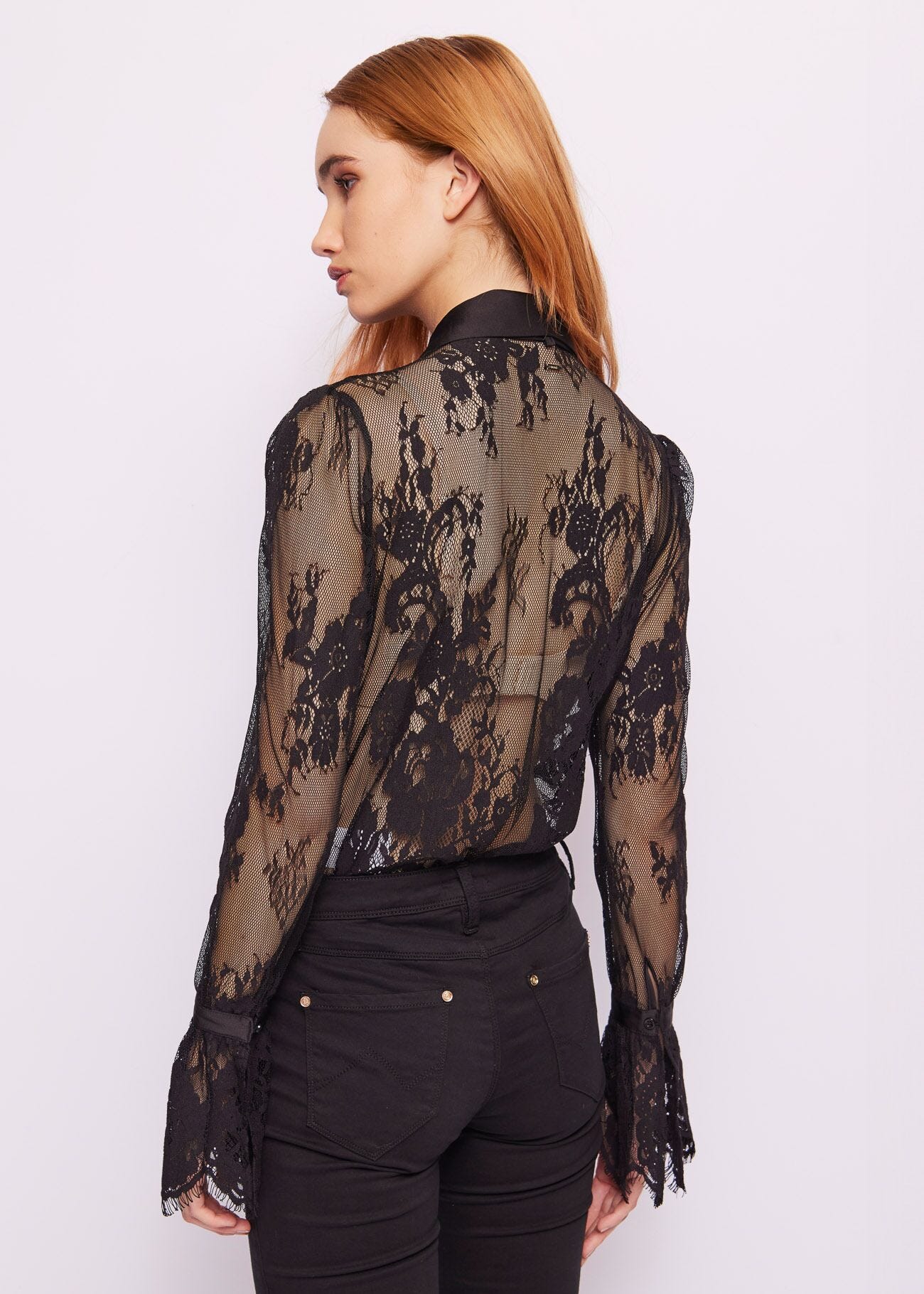 Camicia in pizzo di cotone