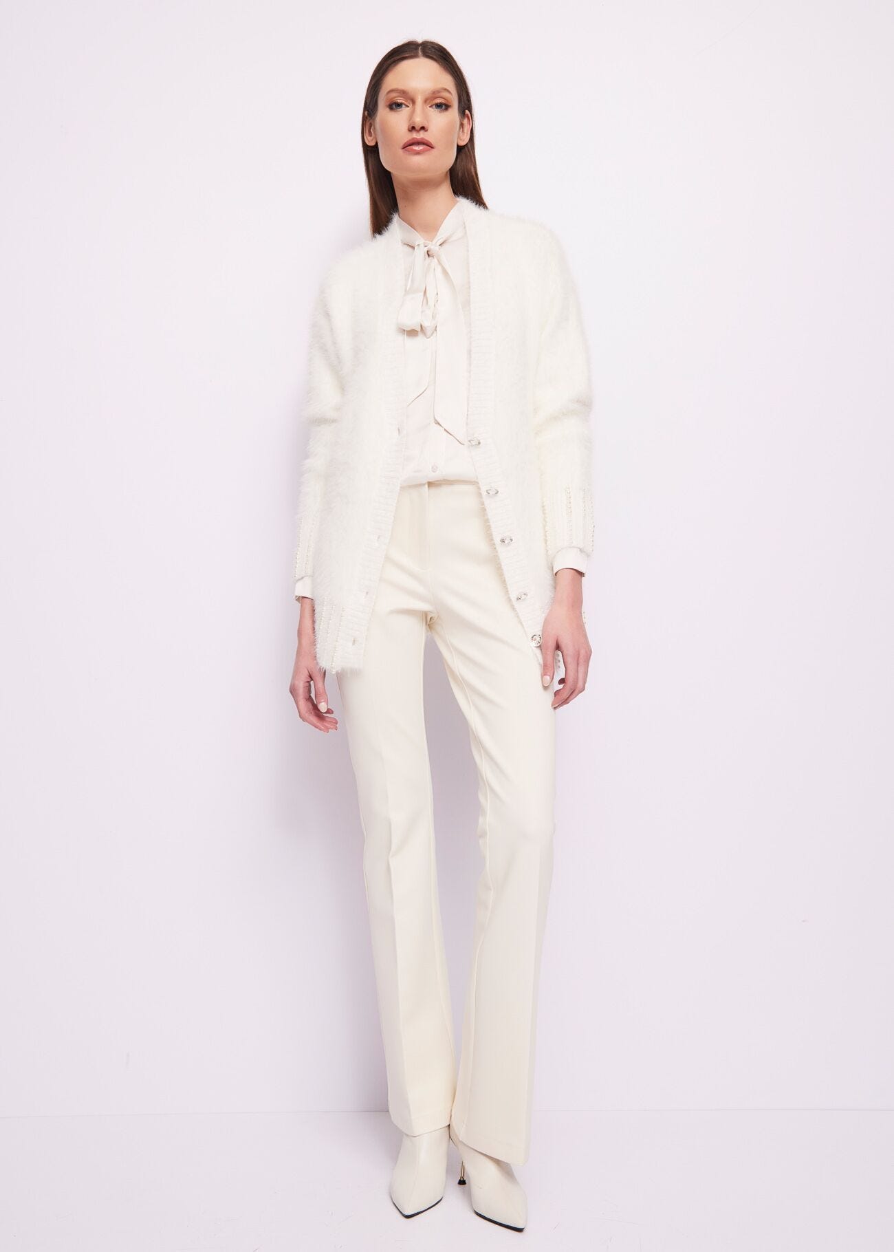 Camicia bianca in raso