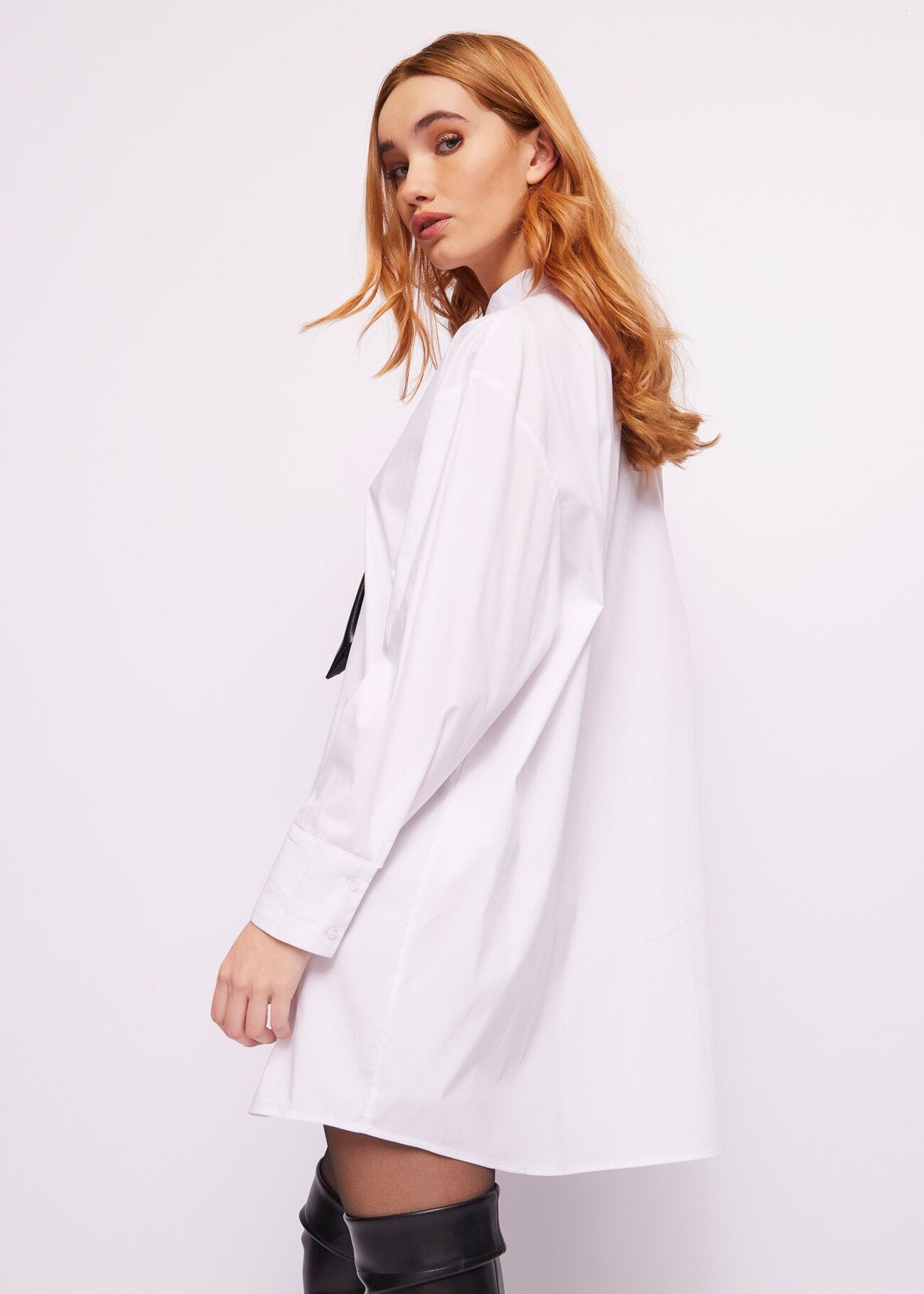 Chemise en coton avec cravate