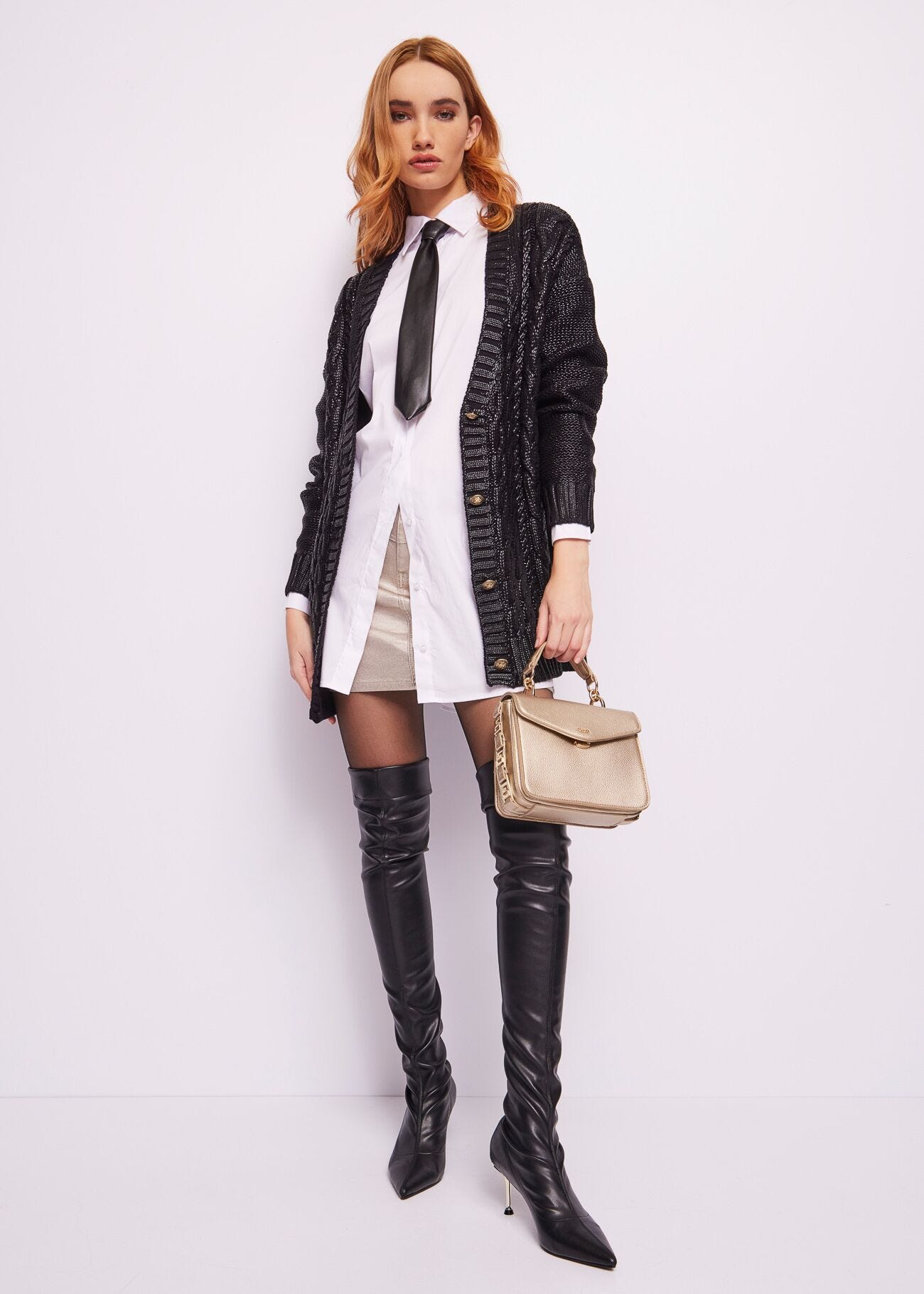 Chemise en coton avec cravate