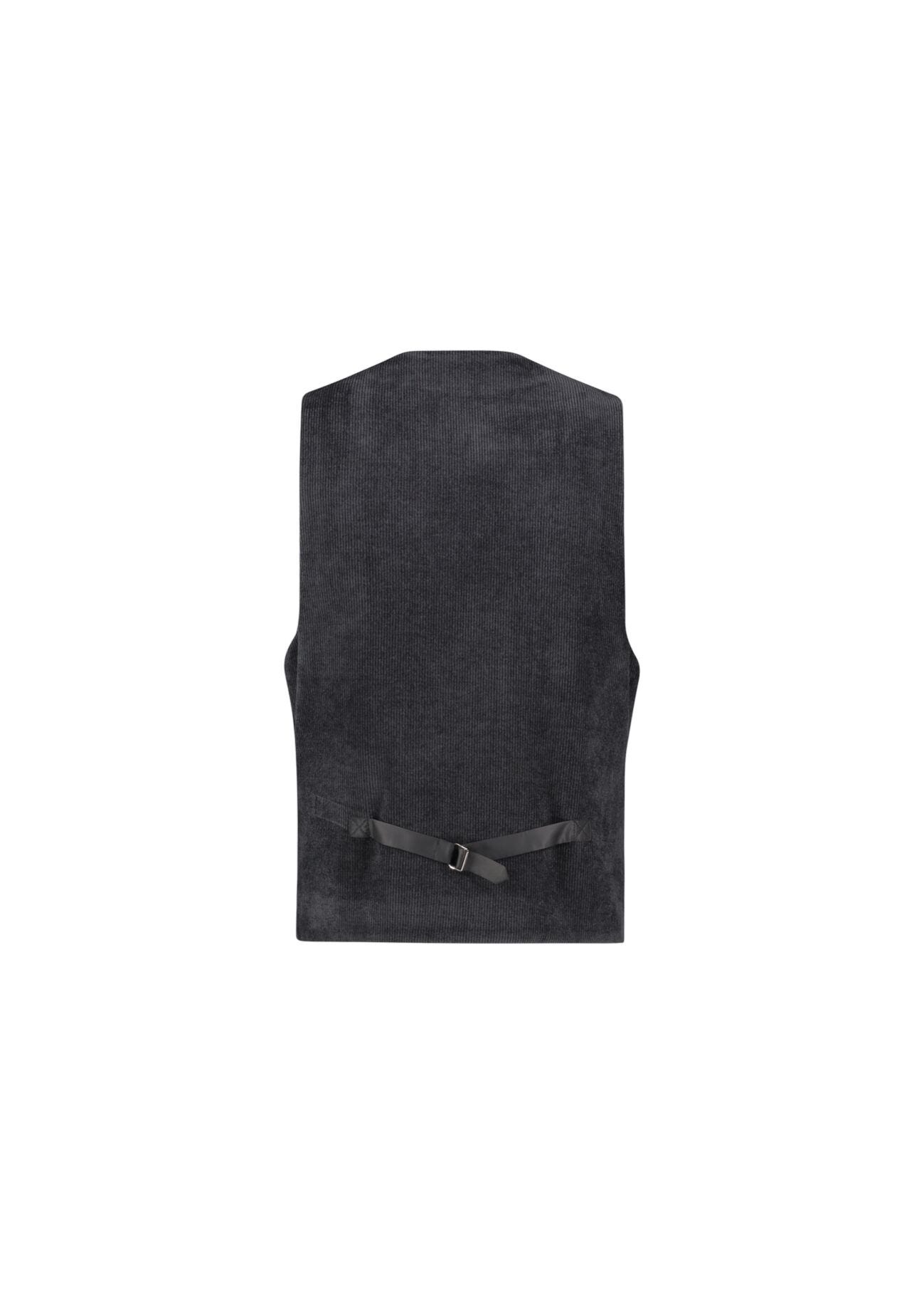 Gilet gris en velours