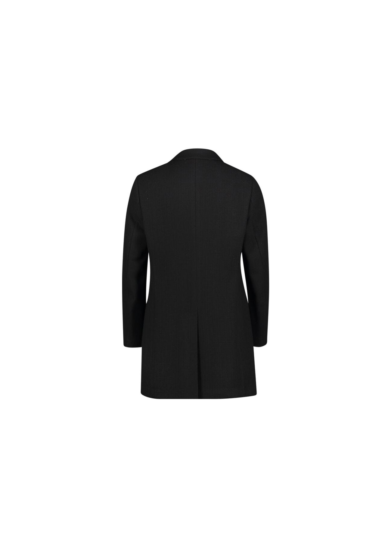 Black coat with buttons