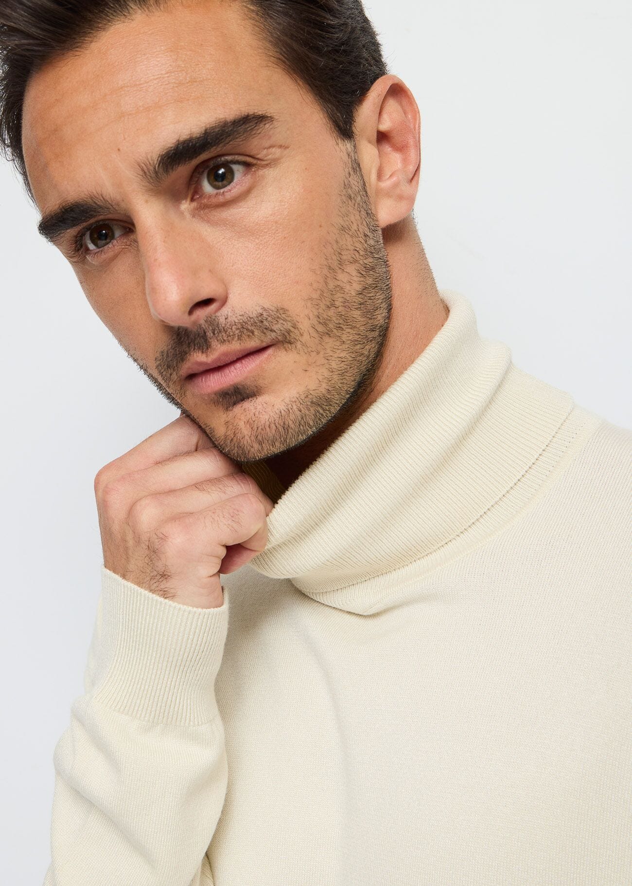Maglia dolcevita bianca