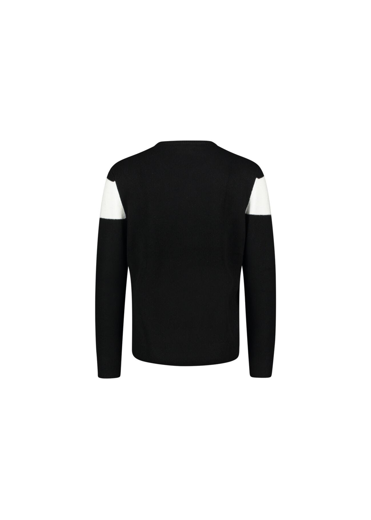 Jersey de cuello redondo en mezcla de lana