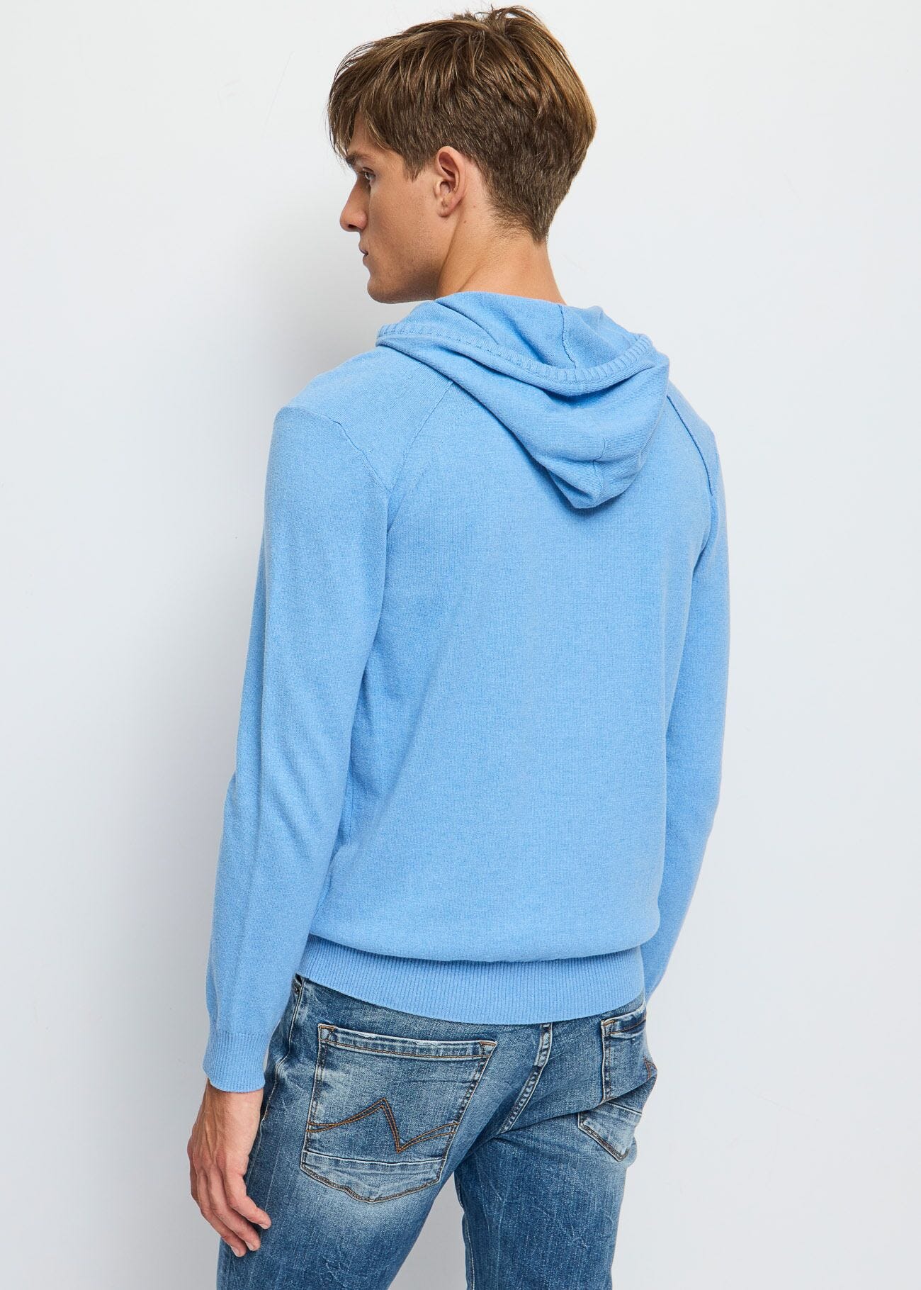 Felpa in cotone e cashmere