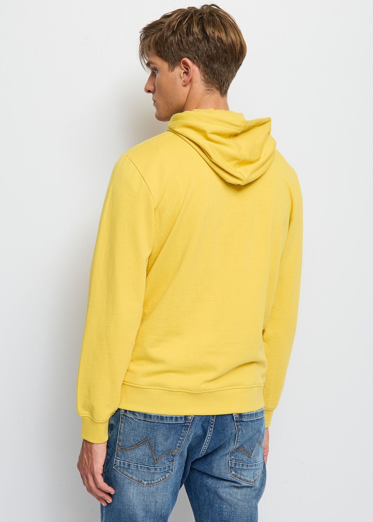 Yellow cotton sweatshirt