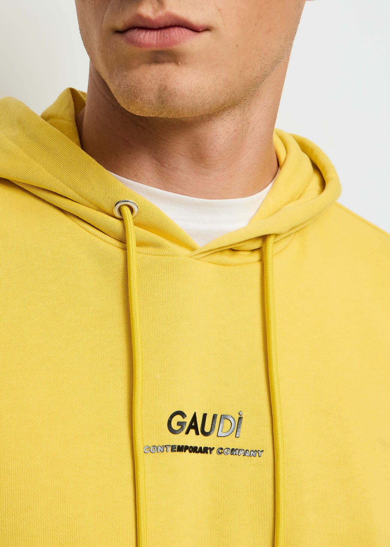 Yellow cotton sweatshirt