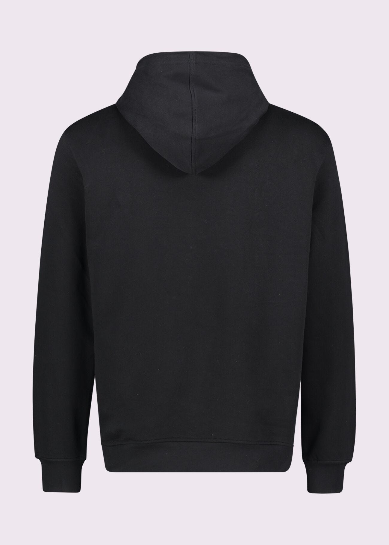 Sudadera negra de algodón con logotipo