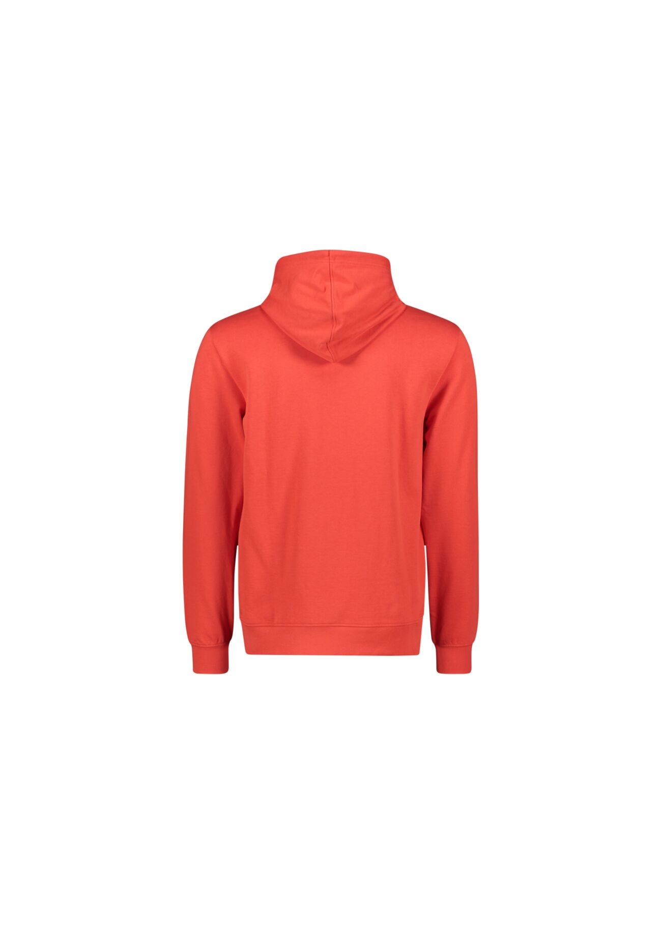 Felpa rossa in cotone con logo