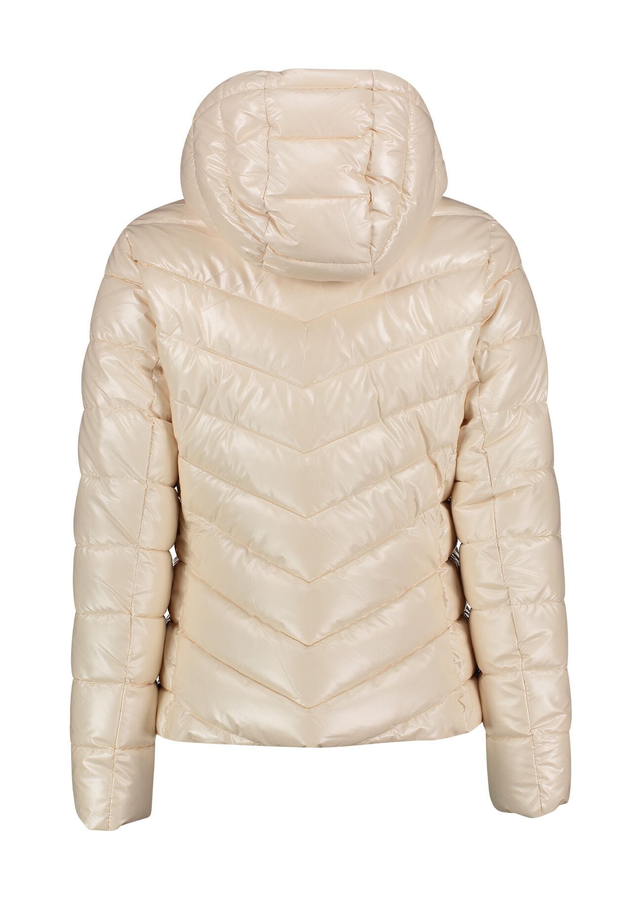 Cropped down jacket with hood