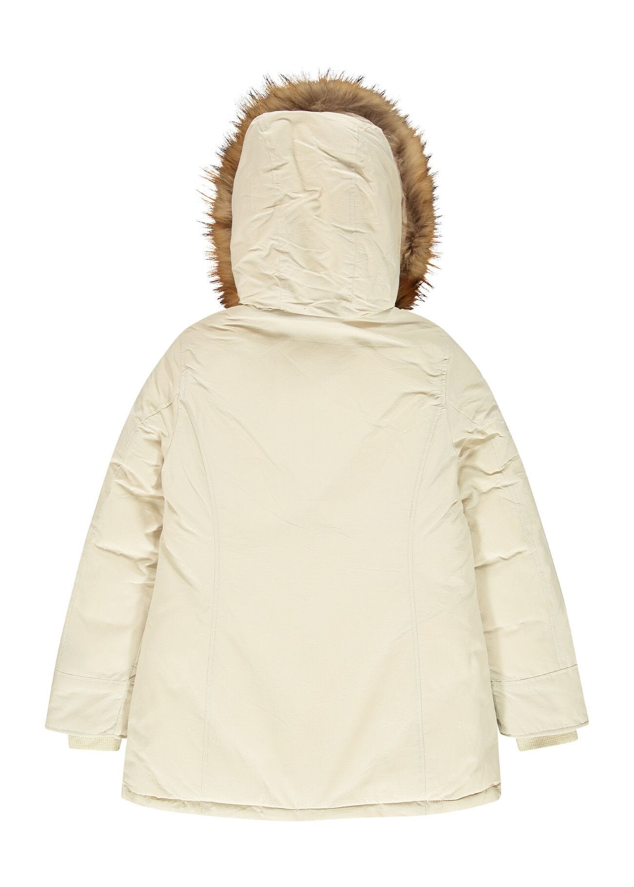 Parka with removable fur