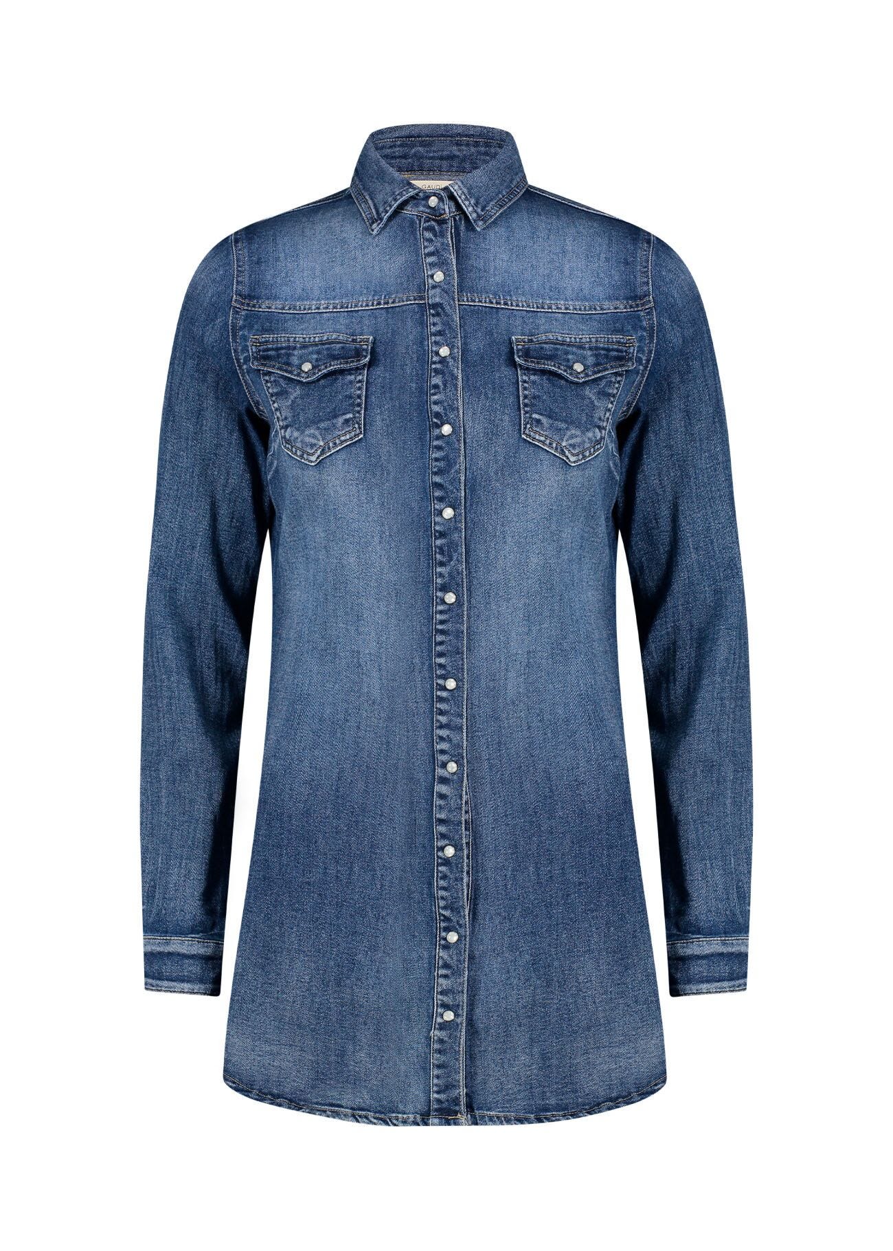 White cotton-blend shirt