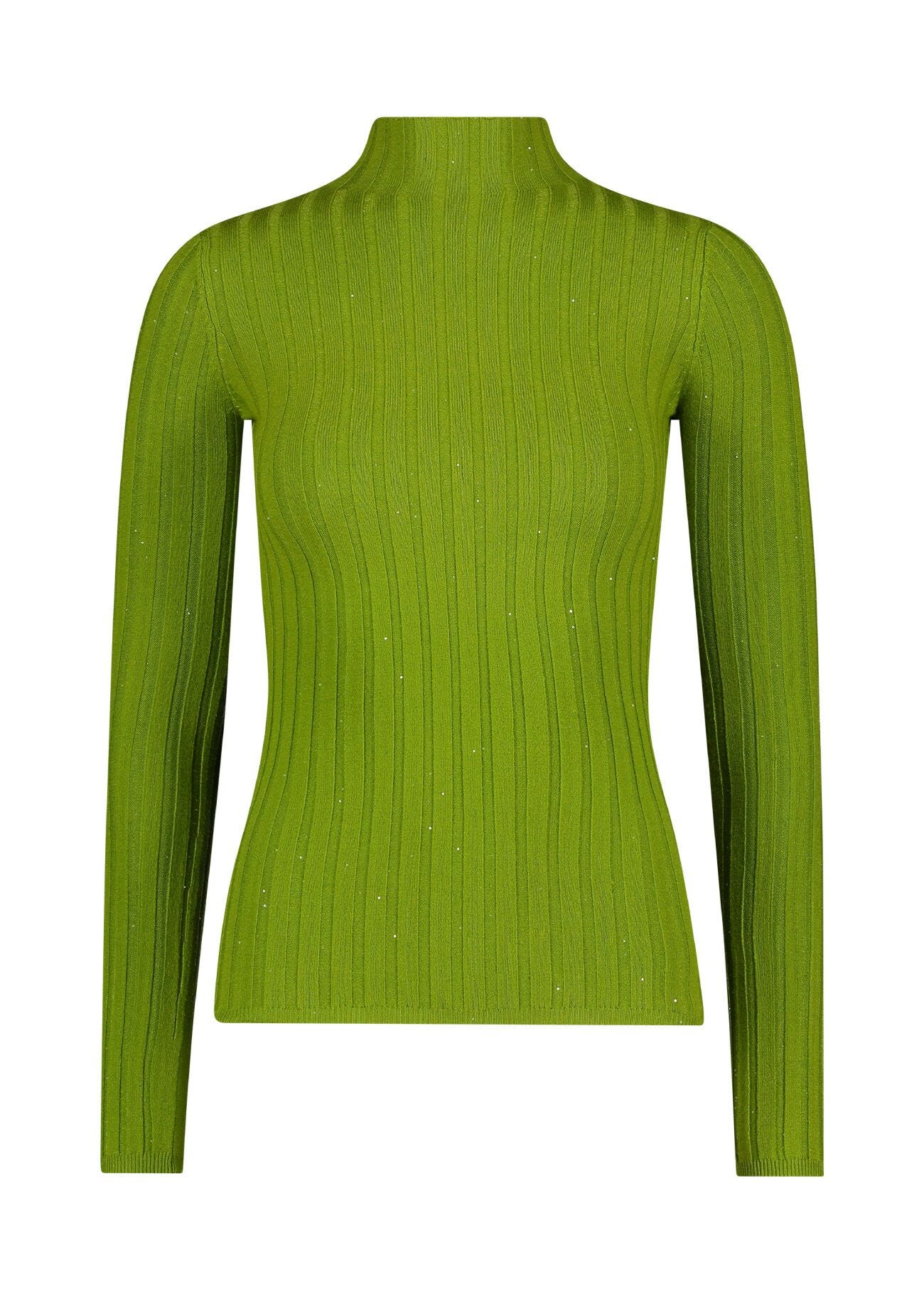 Rribbed turtle neck jumper