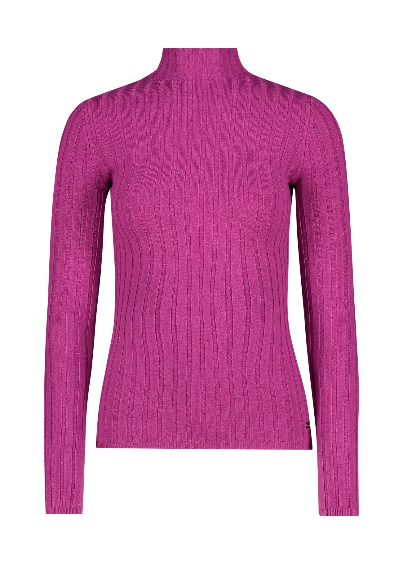 Rribbed turtle neck jumper