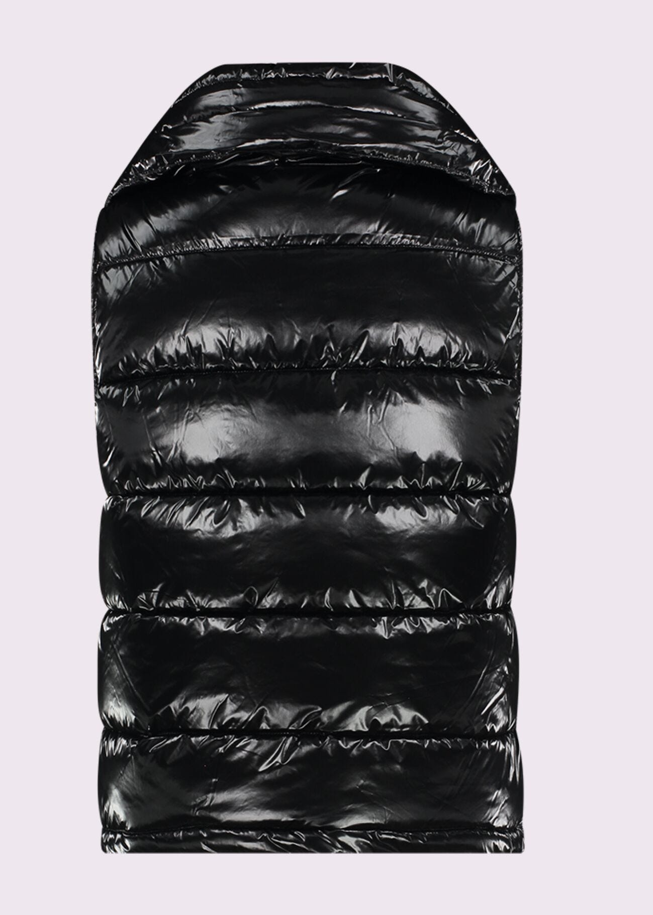 Black nylon padded gilet