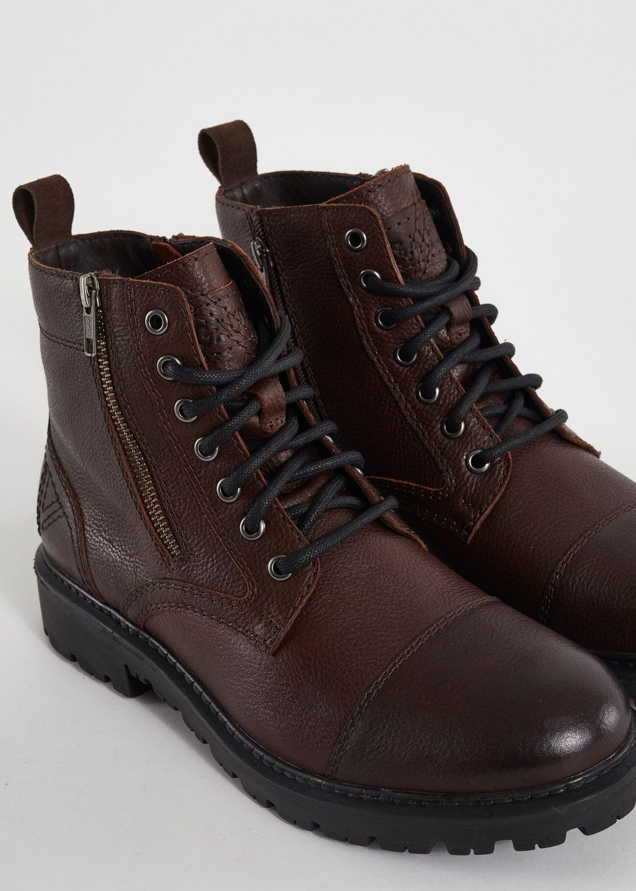 Tumbledleather ankle boots