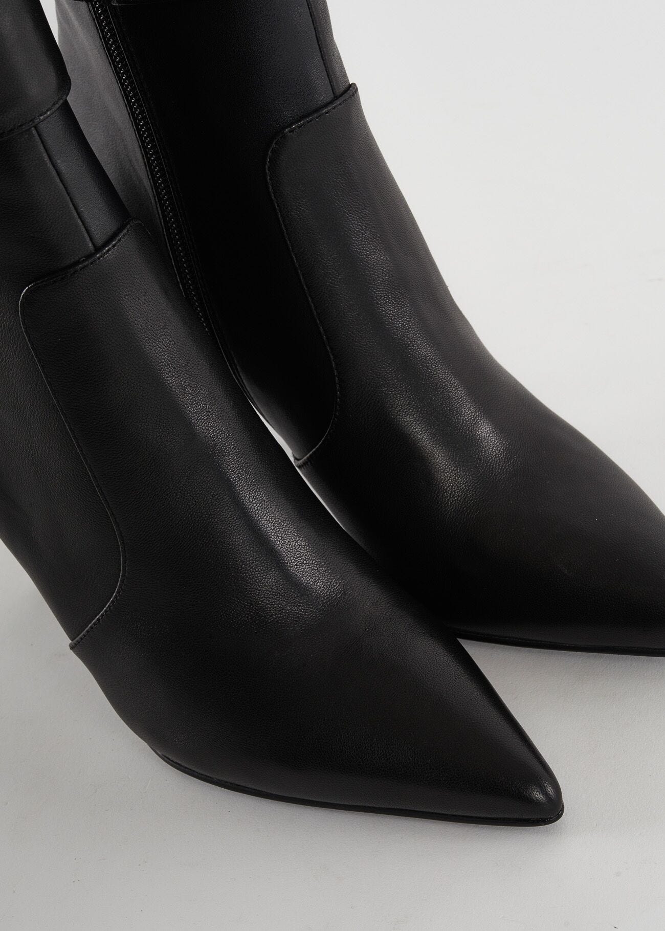 Leather ankle boots
