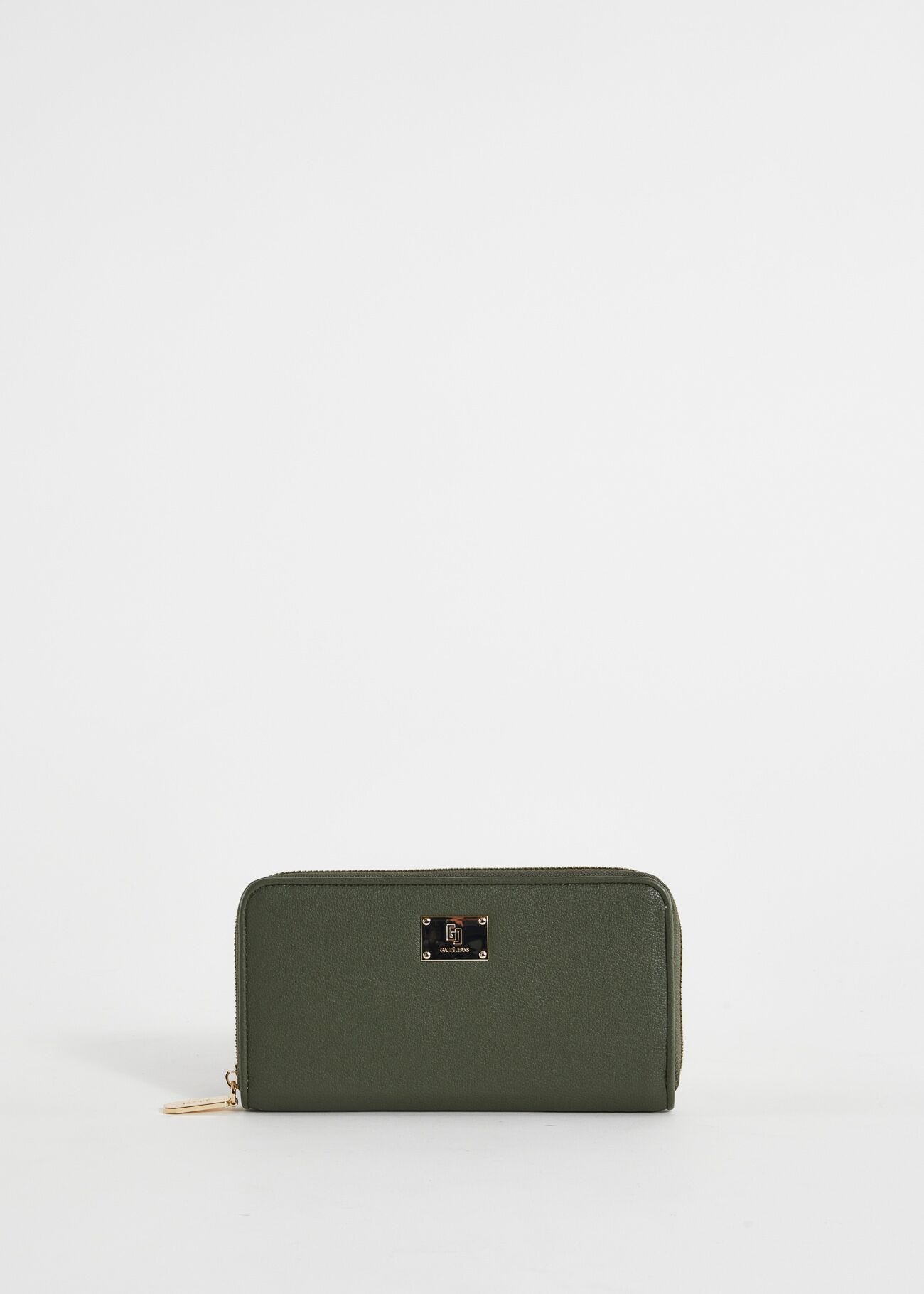 Cartera verde de piel sintética