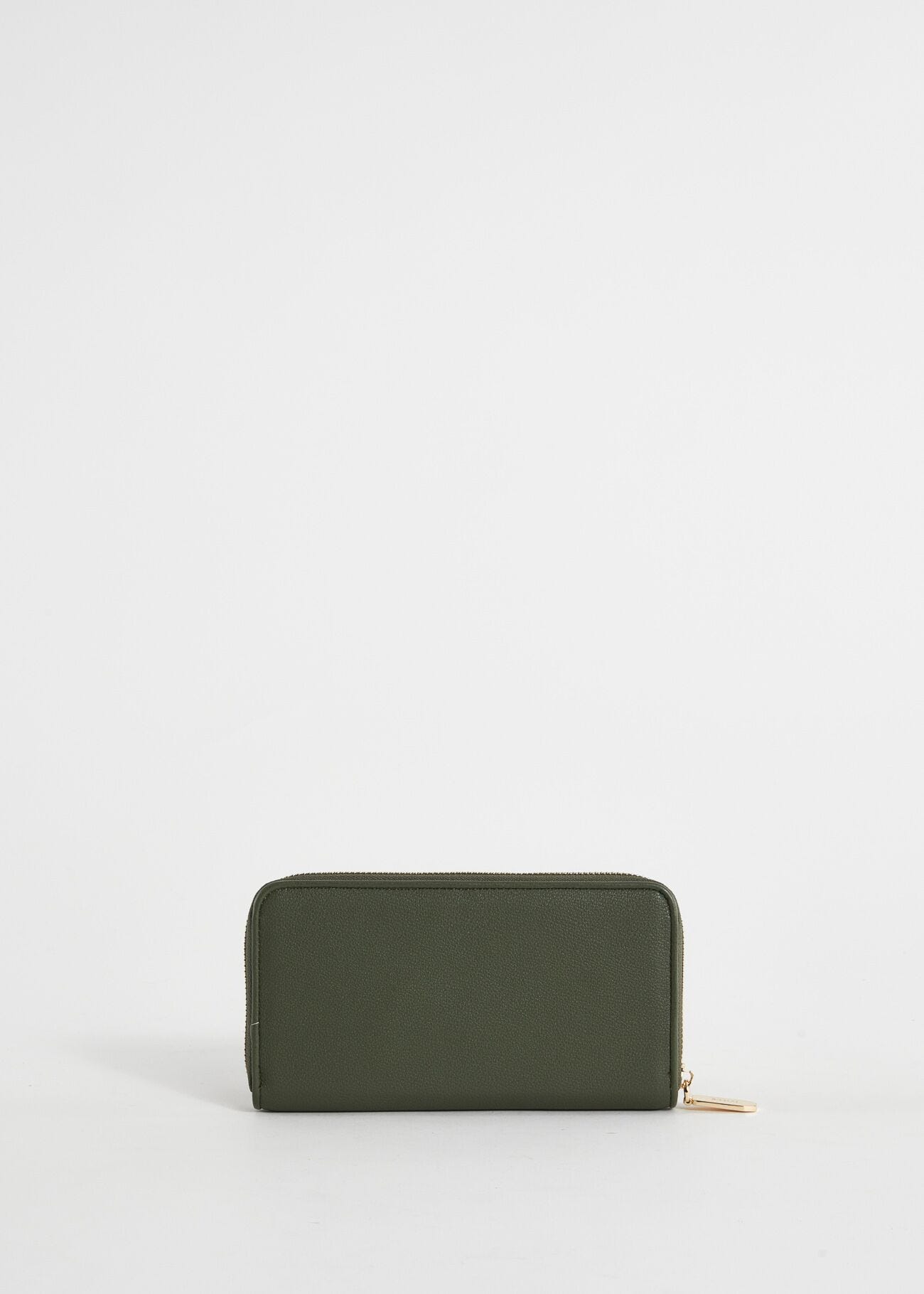 Cartera verde de piel sintética