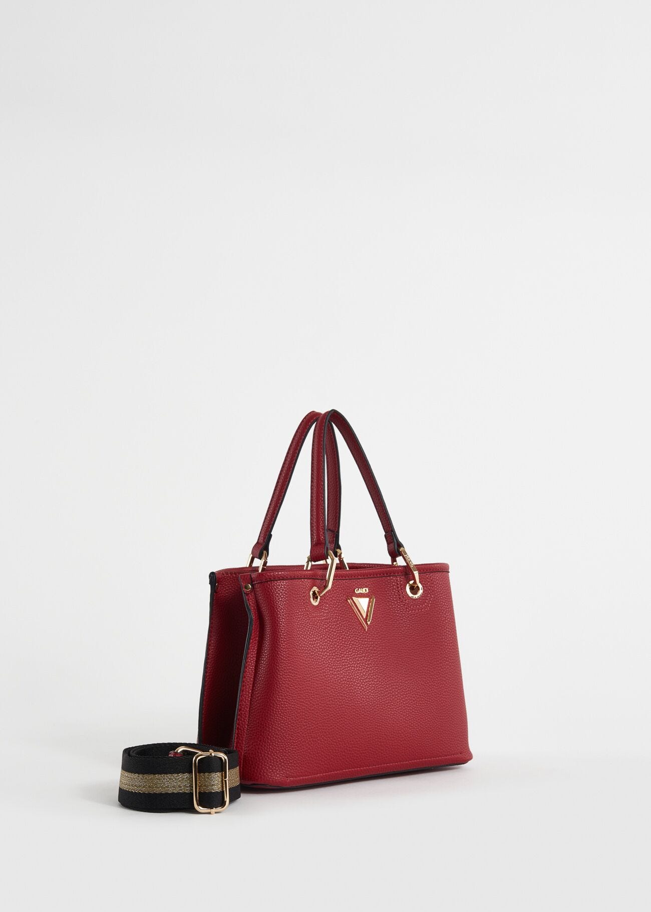 Bolso shopper rojo con bandolera