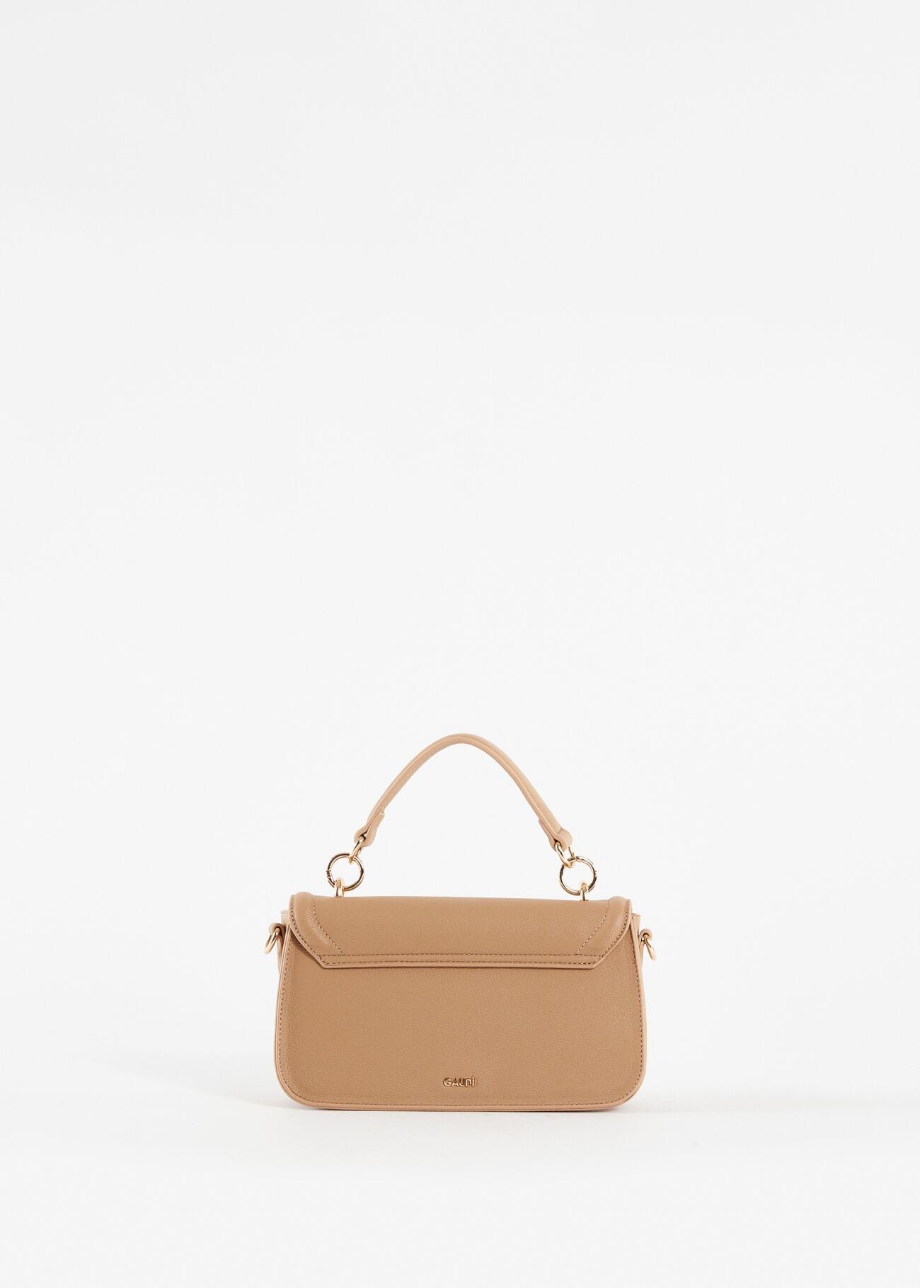 Beige tophandle bag